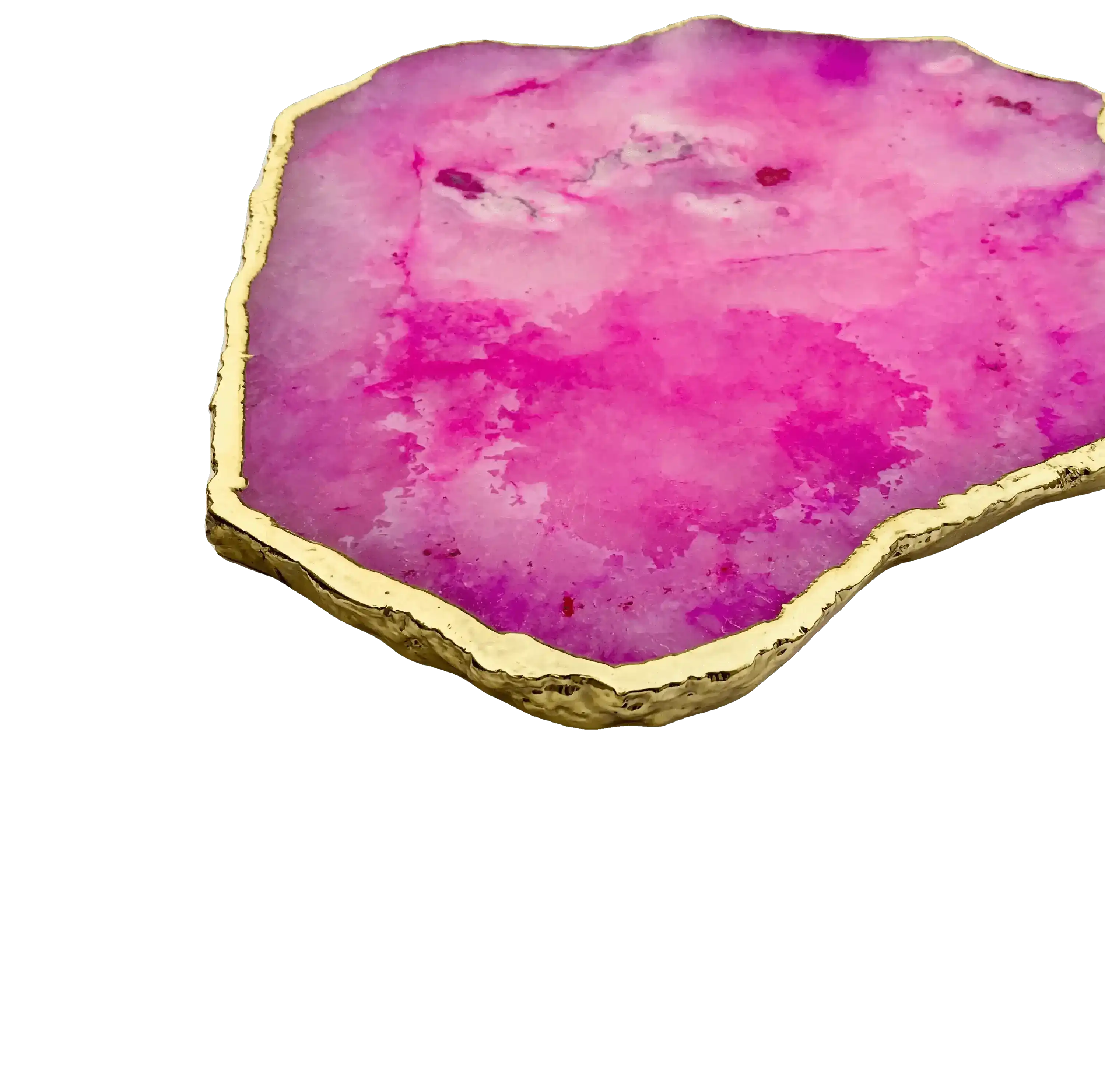 Large Pink Agate Cheese Platter Tray - Image 3