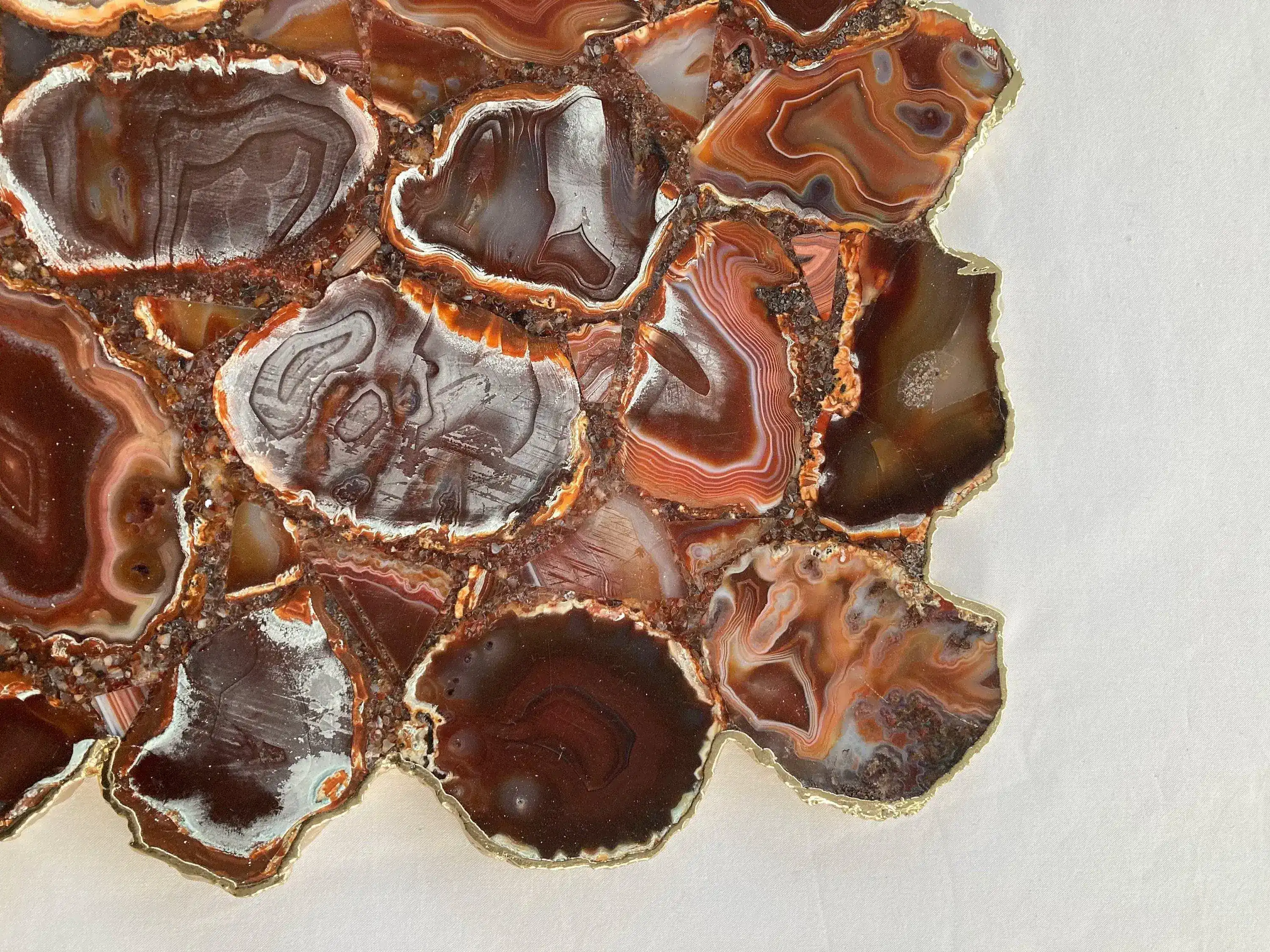 Large Red Agate Cheese Platter Tray - Image 4