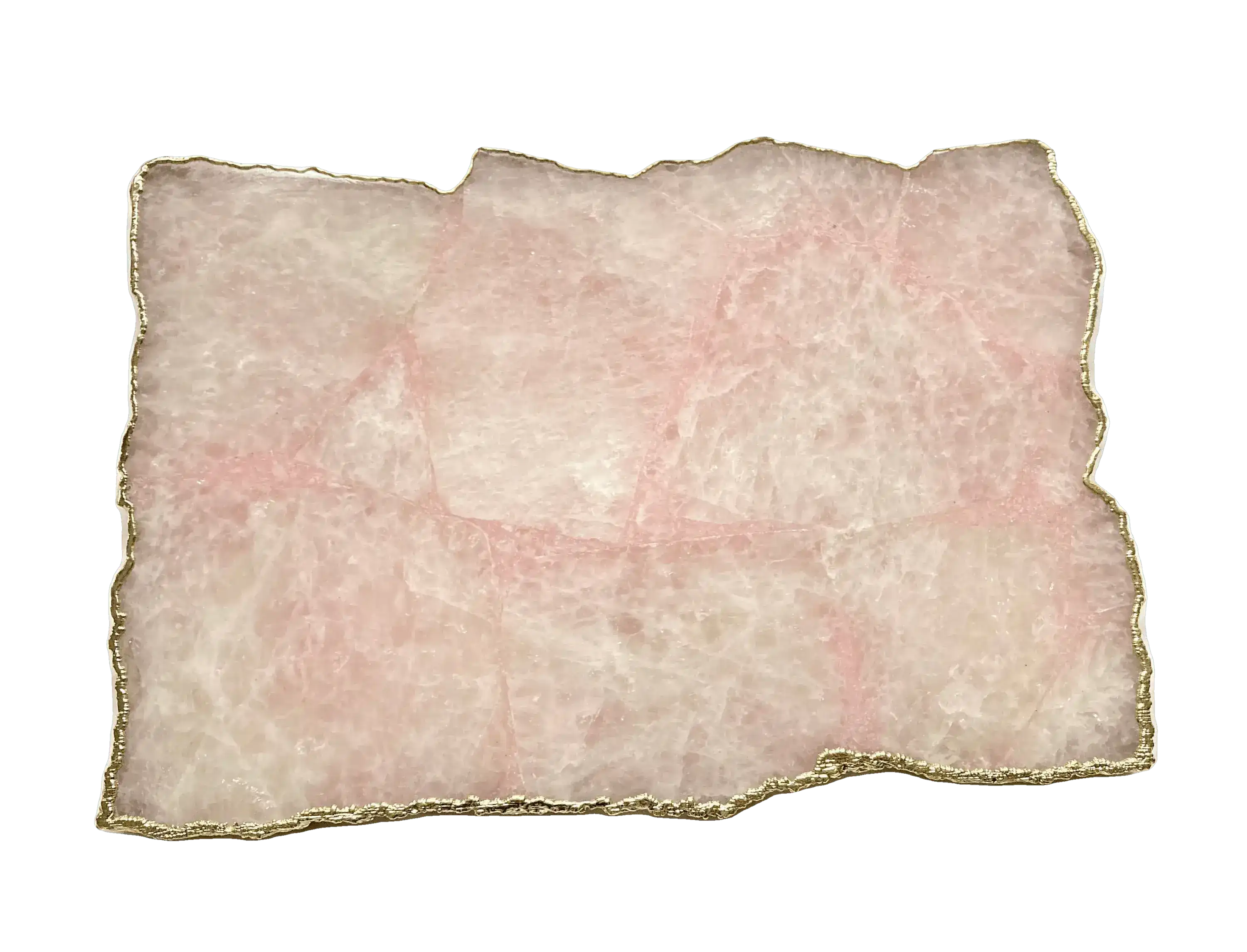 Large Rose Quartz Agate Cheese Platter Tray - Image 3