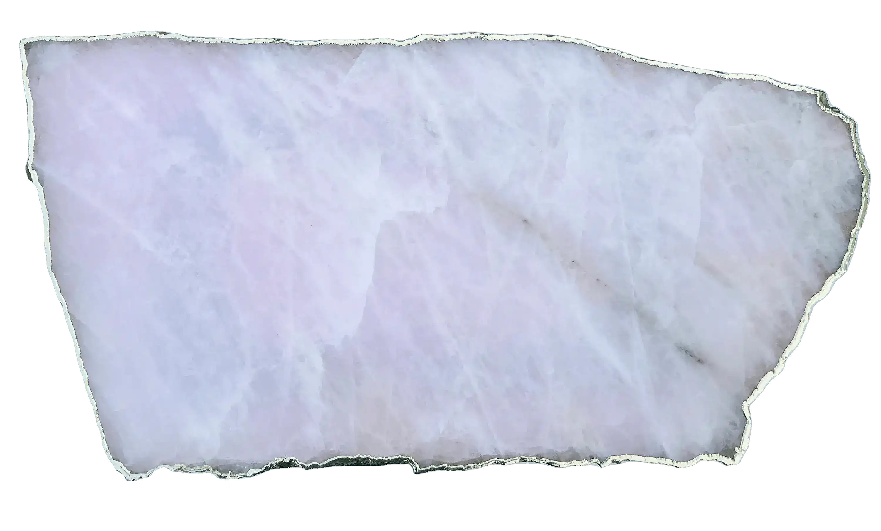 Large Rose Quartz Agate Organic Edge Accent Table - Image 2