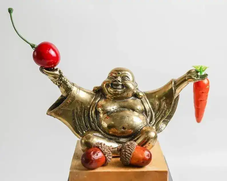 Laughing Buddha with Open Arms Statue - Image 8