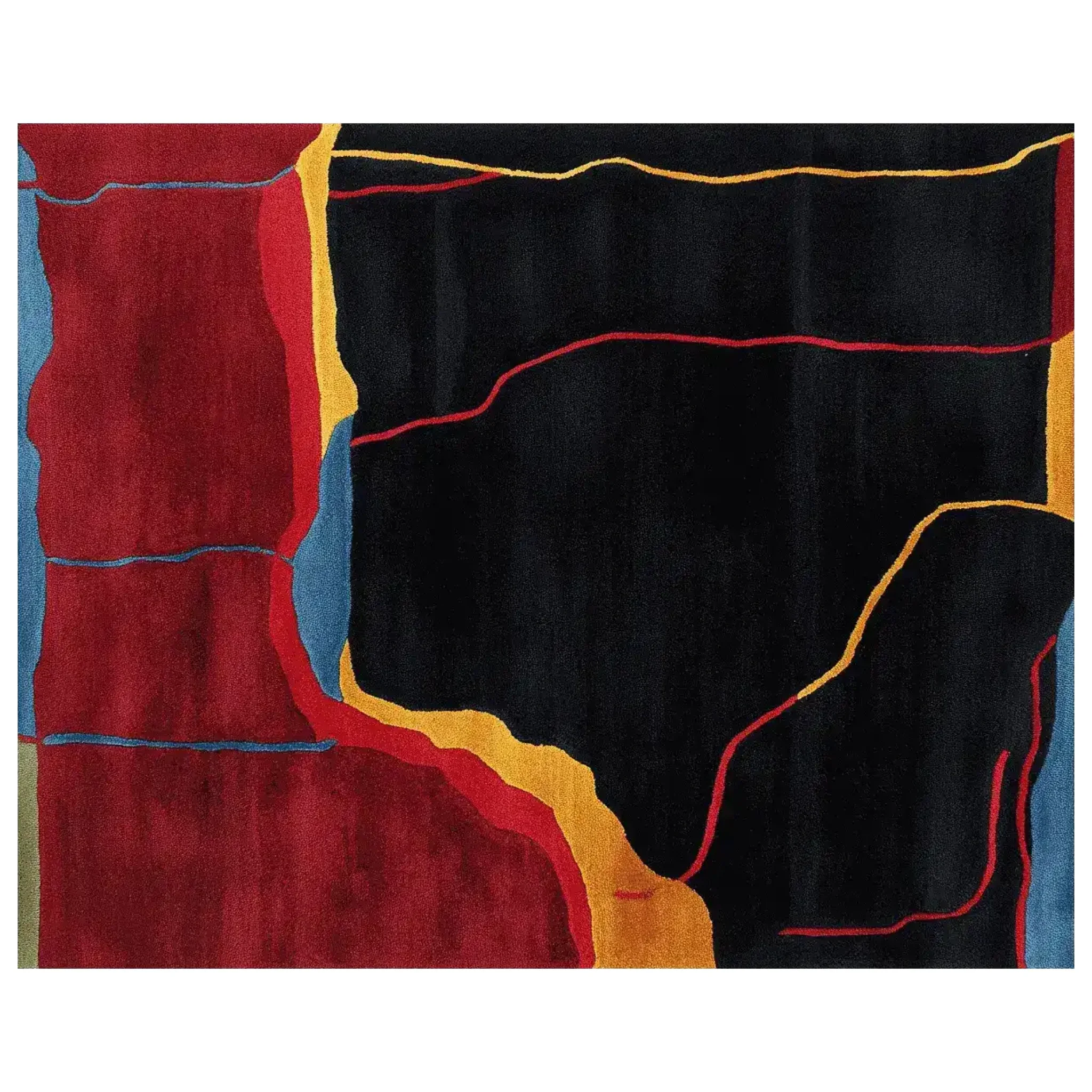 Lava Vein Map Hand Tufted Rug - Image 5