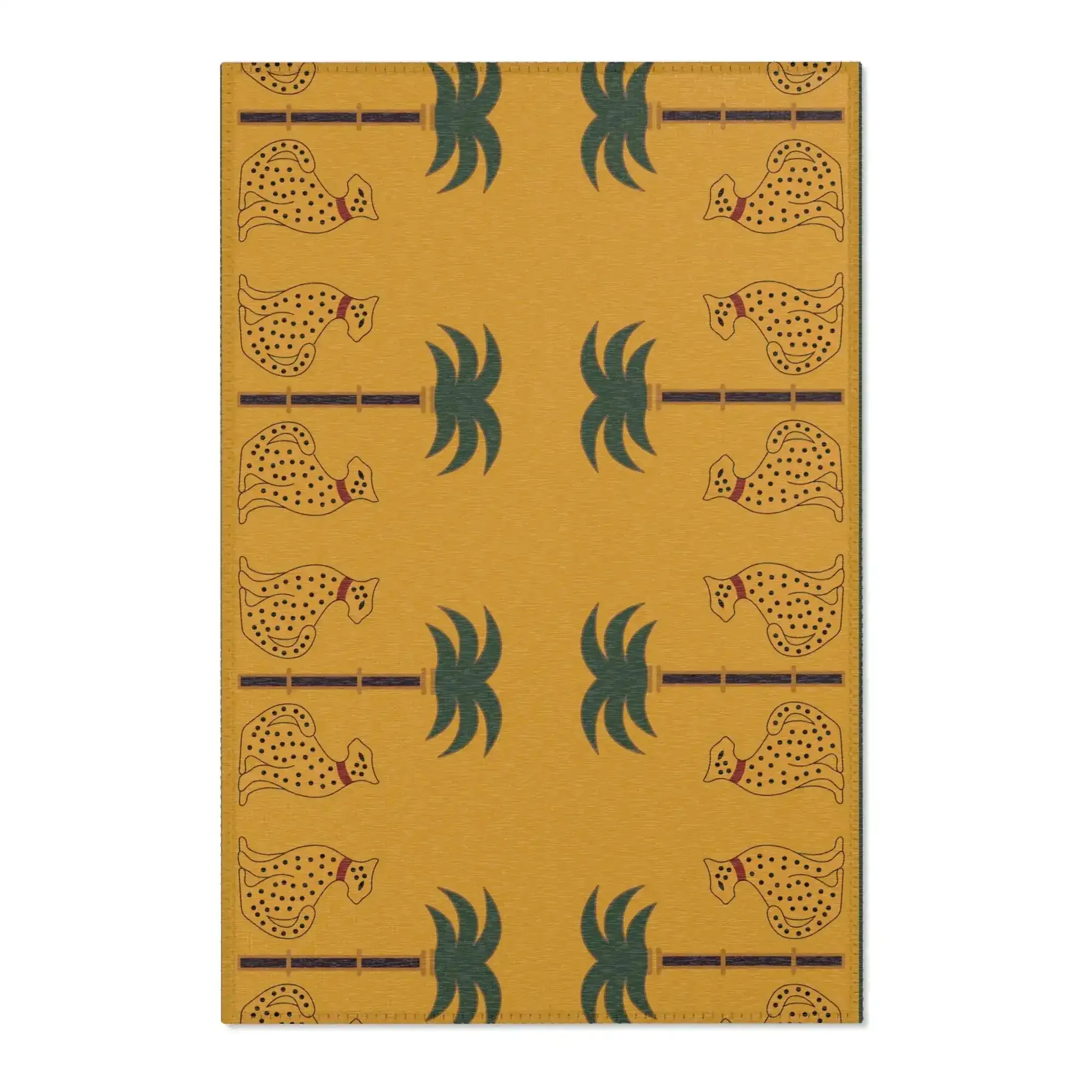 Leopards and Palms Border Accent rug - Image 2