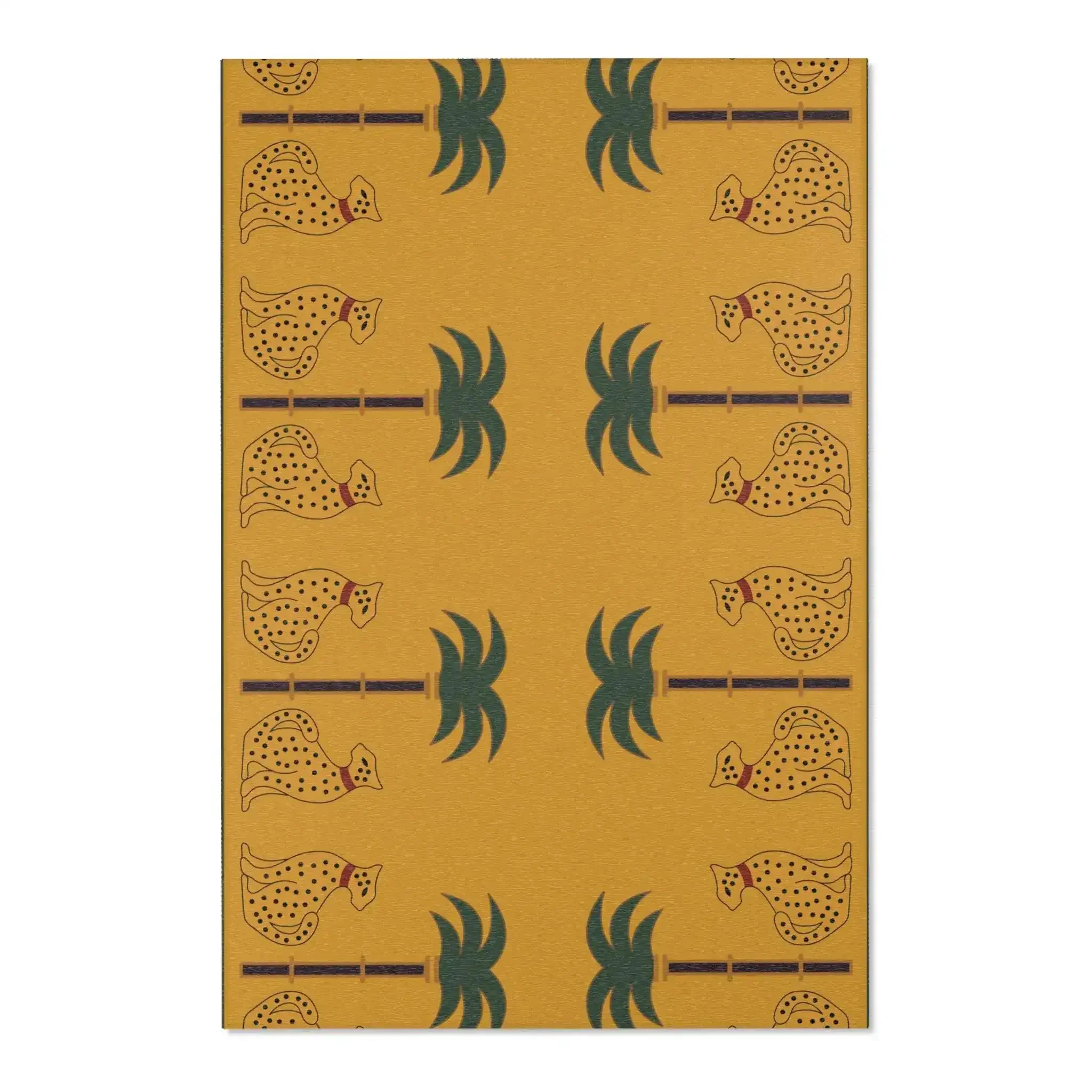 Leopards and Palms Border Accent rug - Image 3