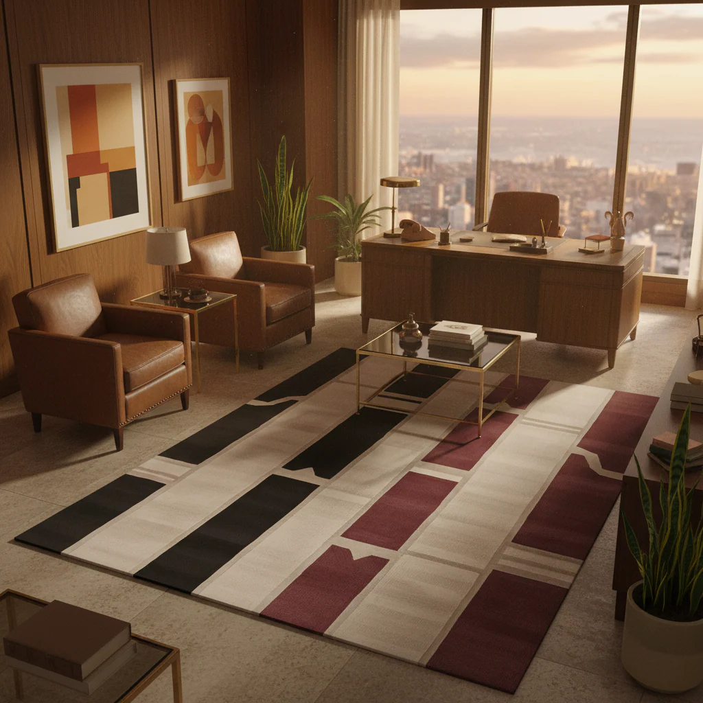 Linear Mood Frame Hand Tufted Rug - Image 3