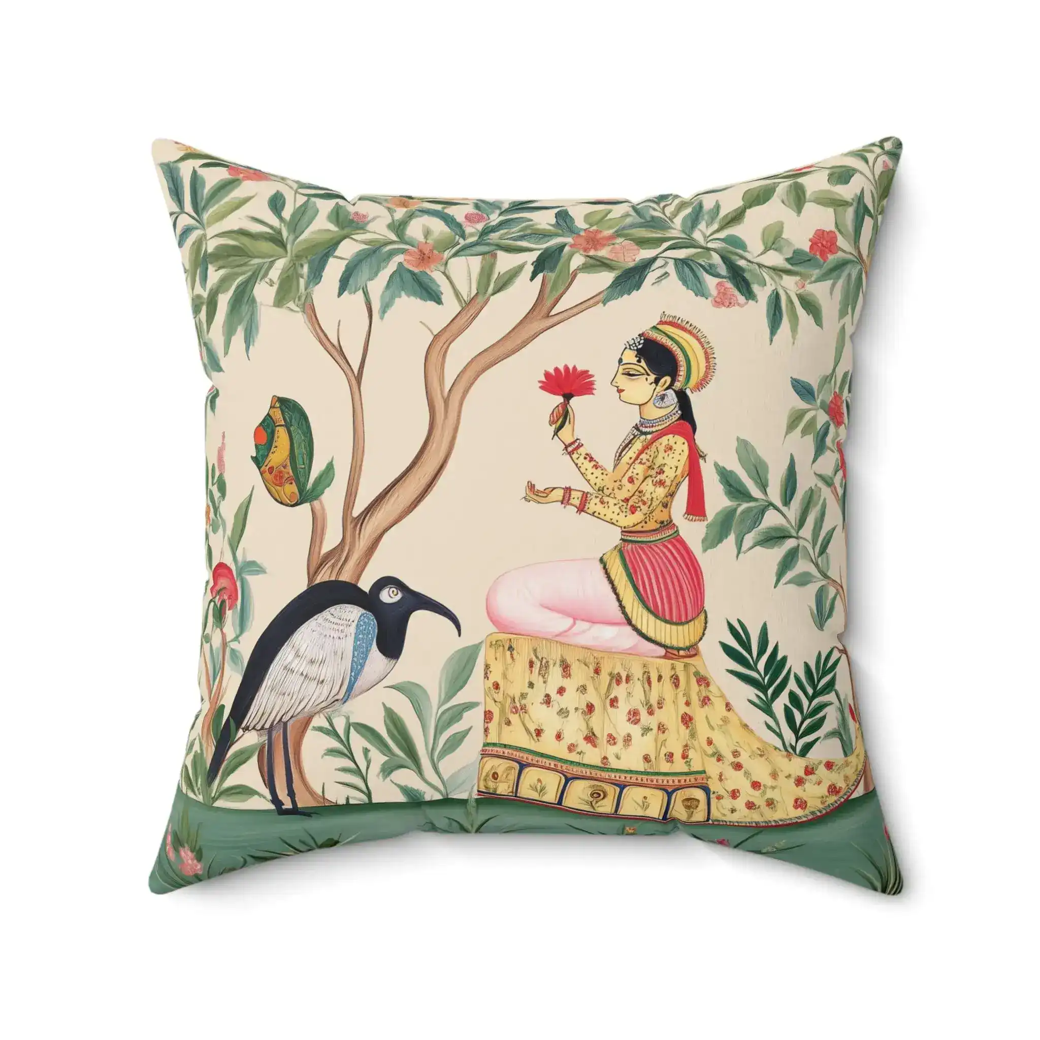Lotus Reverie Royal Throw Pillow - Image 11