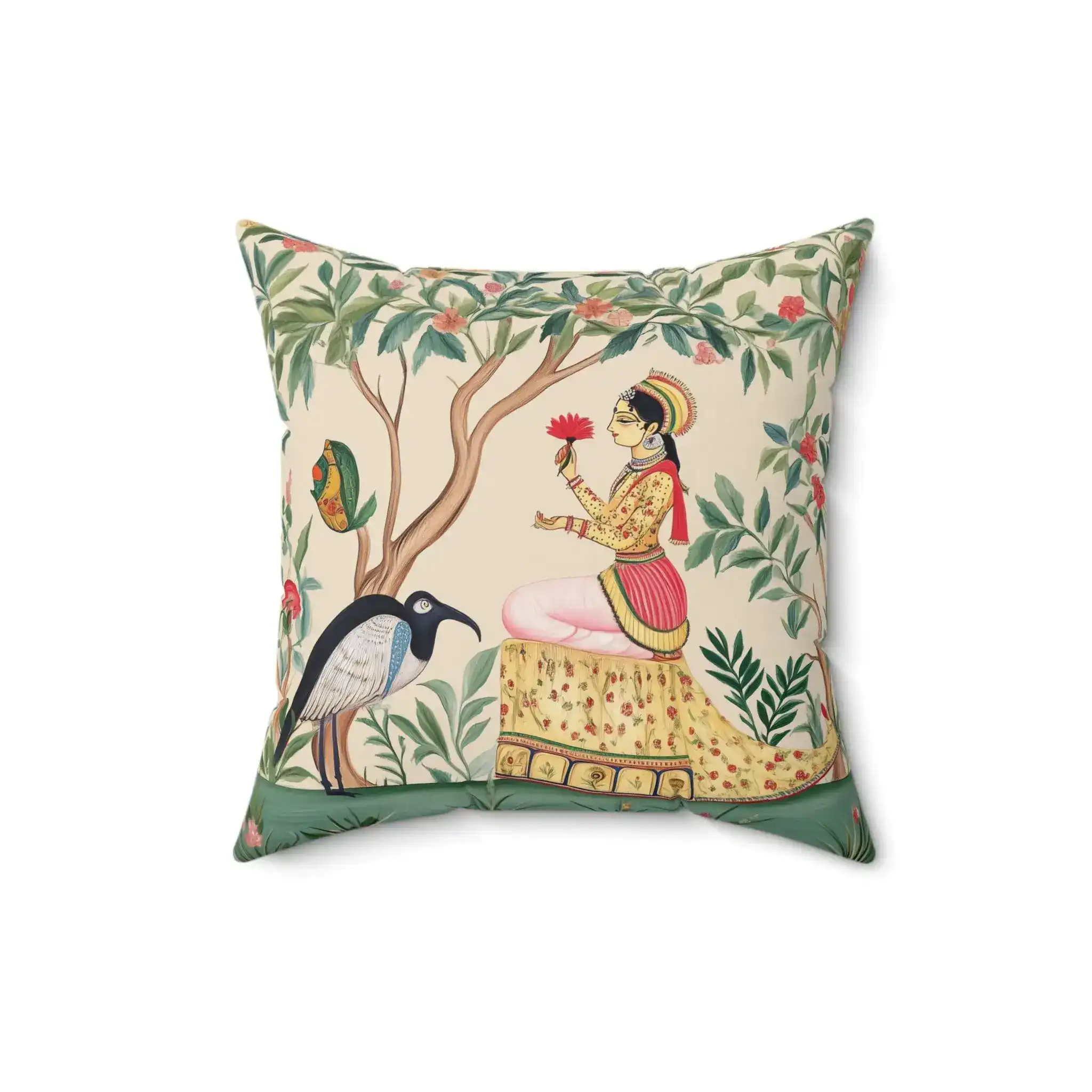 Lotus Reverie Royal Throw Pillow - Image 2