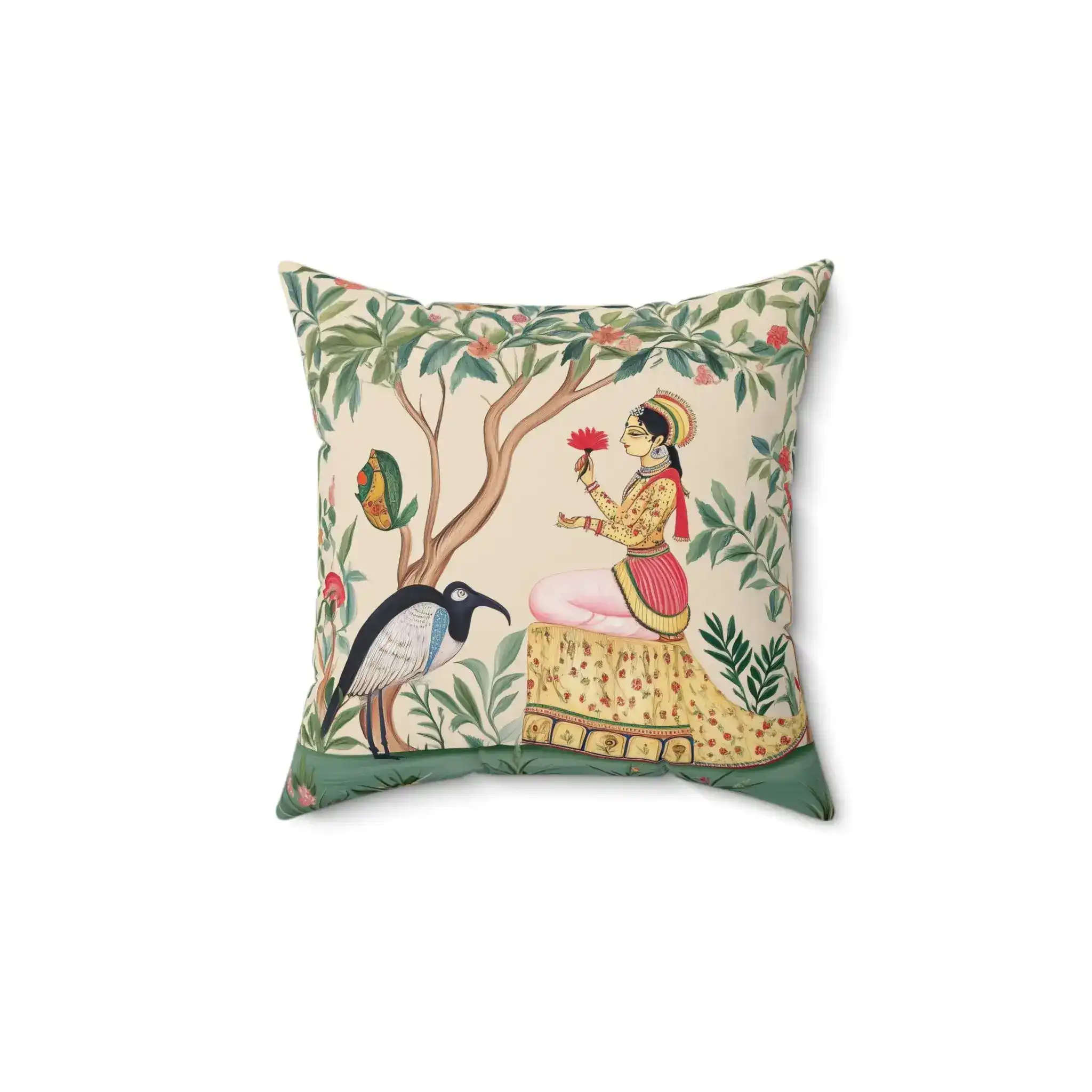 Lotus Reverie Royal Throw Pillow - Image 5