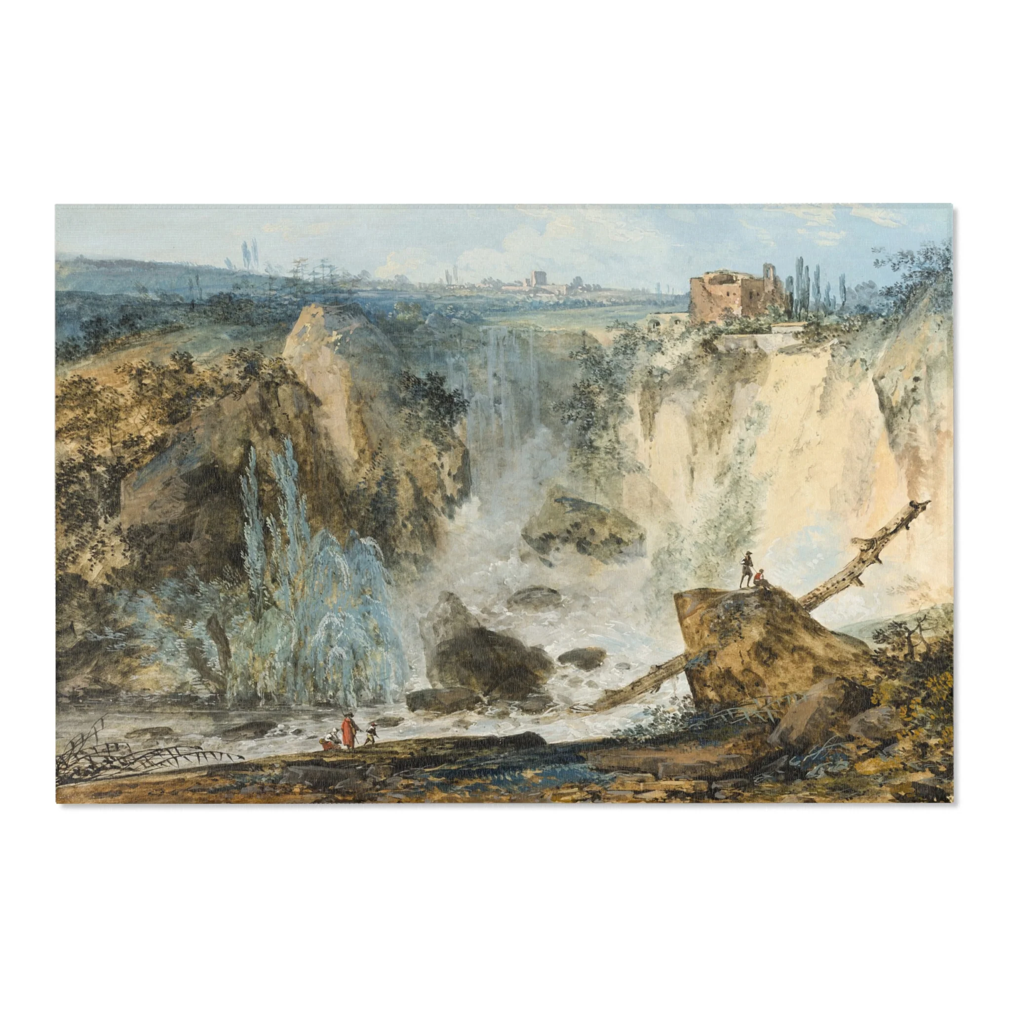 Louis Gabriel Moreau - Waterfall | Area Rug - Image 6