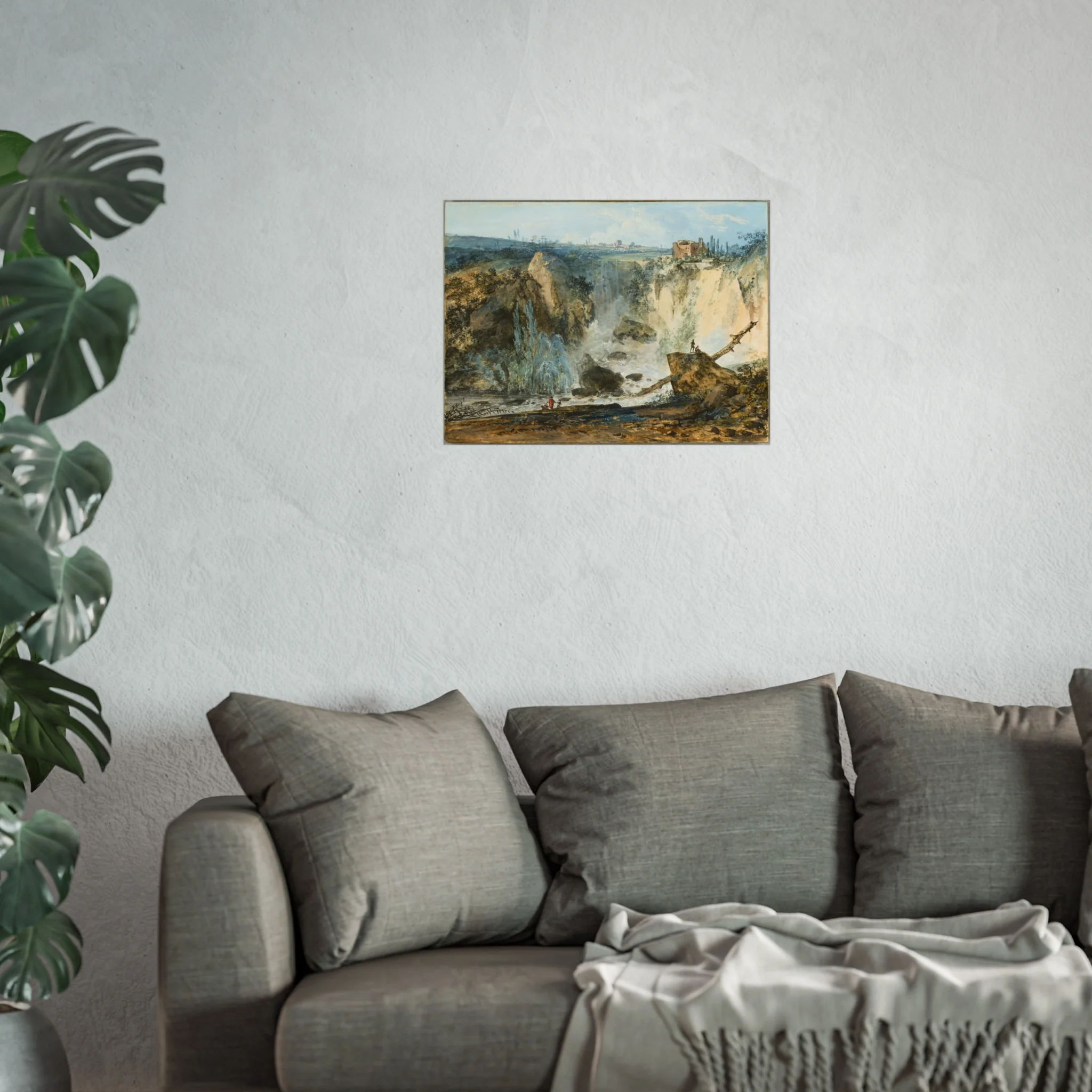 Louis Gabriel Moreau - Waterfall | Fine Art Poster - Image 9