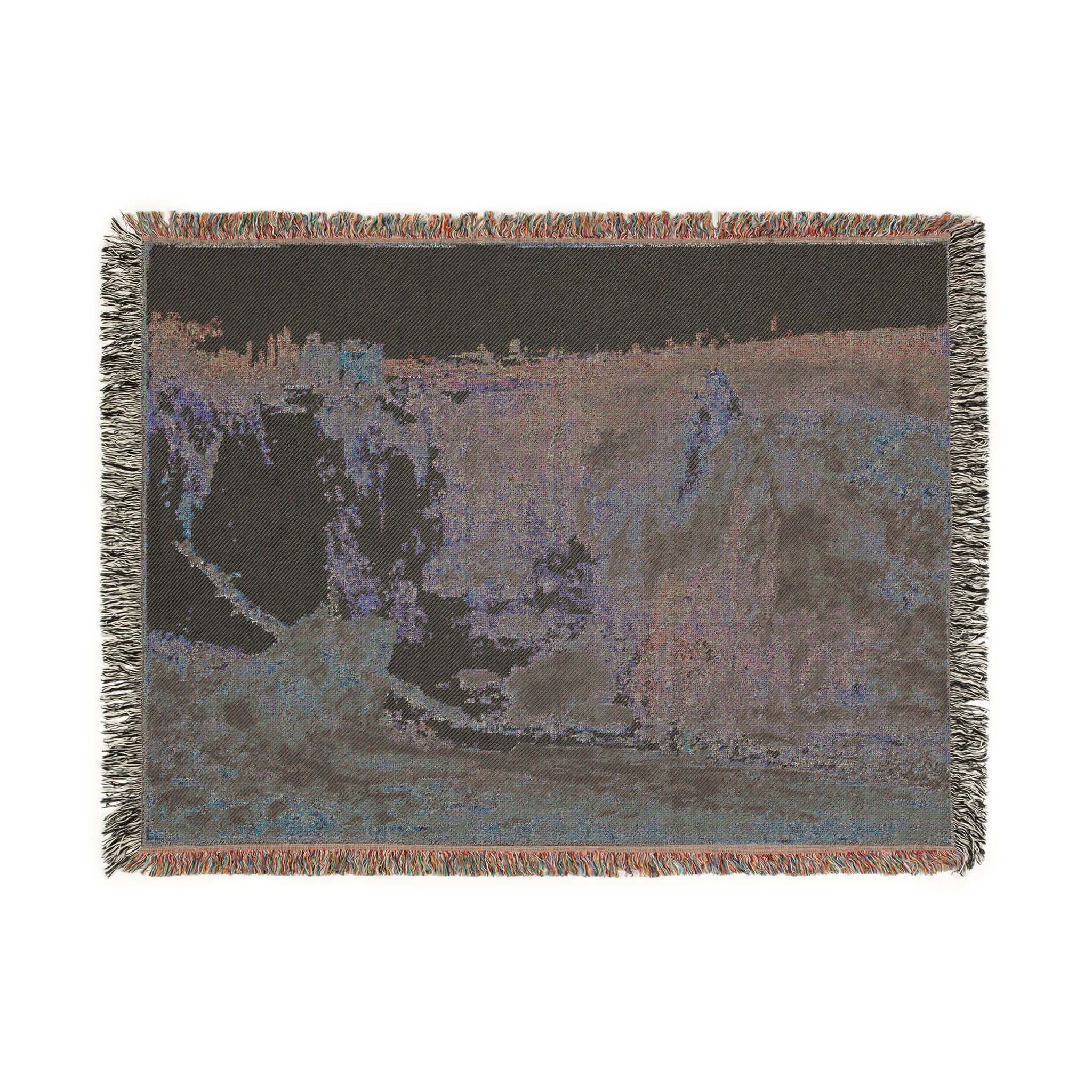 Louis Gabriel Moreau - Waterfall | Woven Tapestry Blanket - Image 12