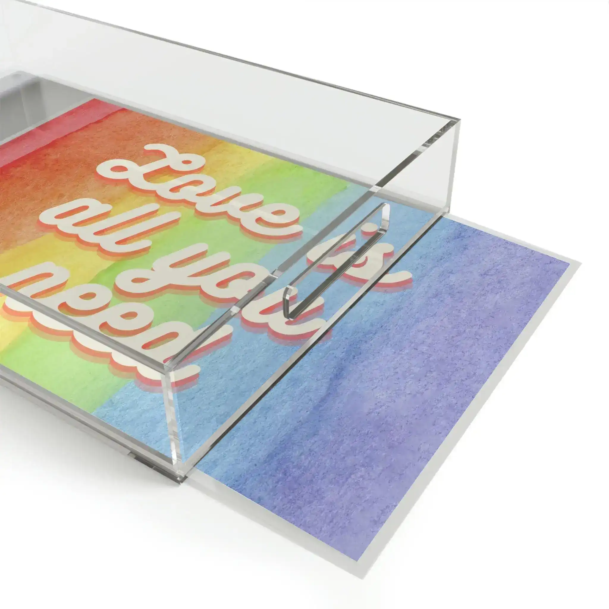 Love is all you need Acrylic Serving Tray - Image 3