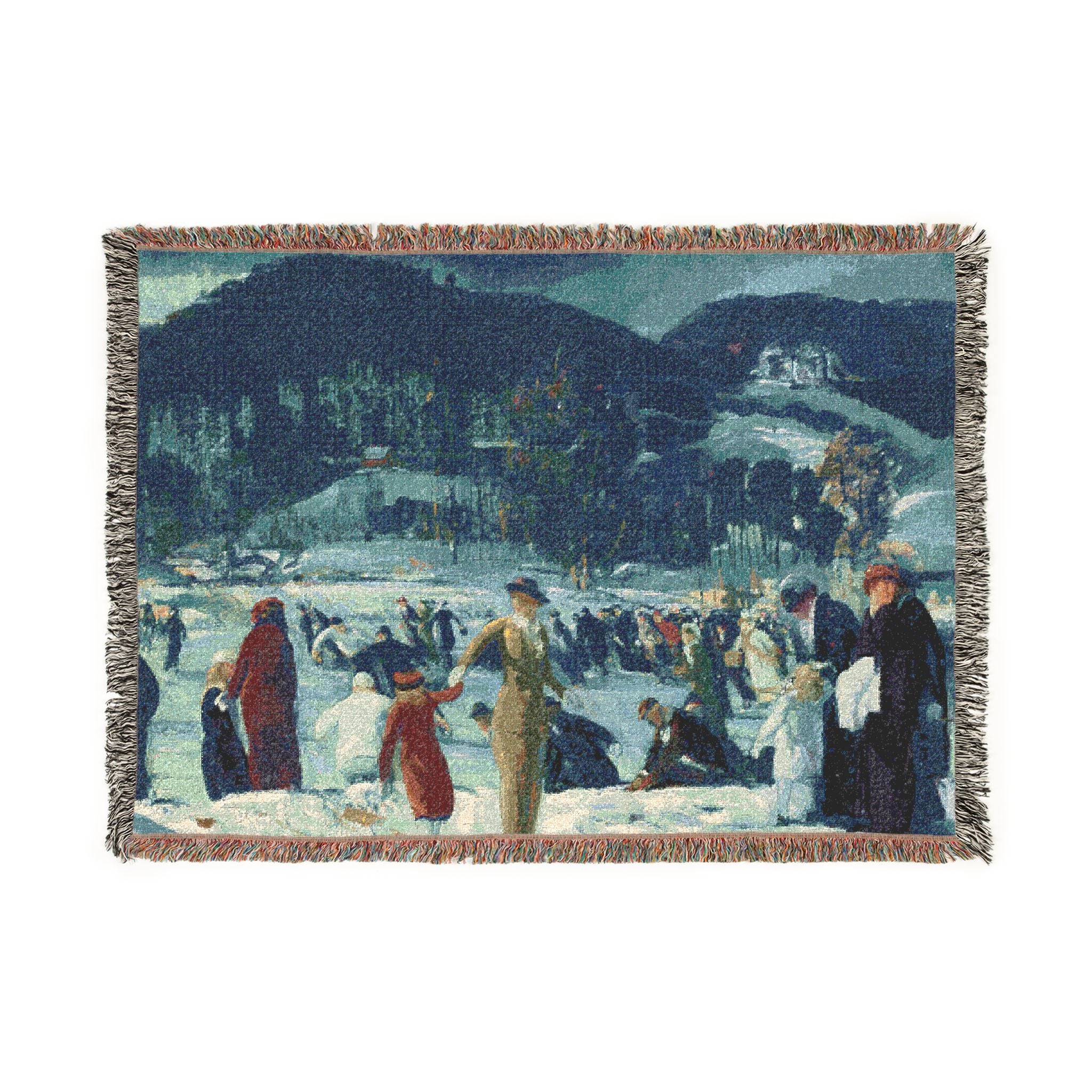 love-of-winter-george-bellows | Woven Tapestry Blanket