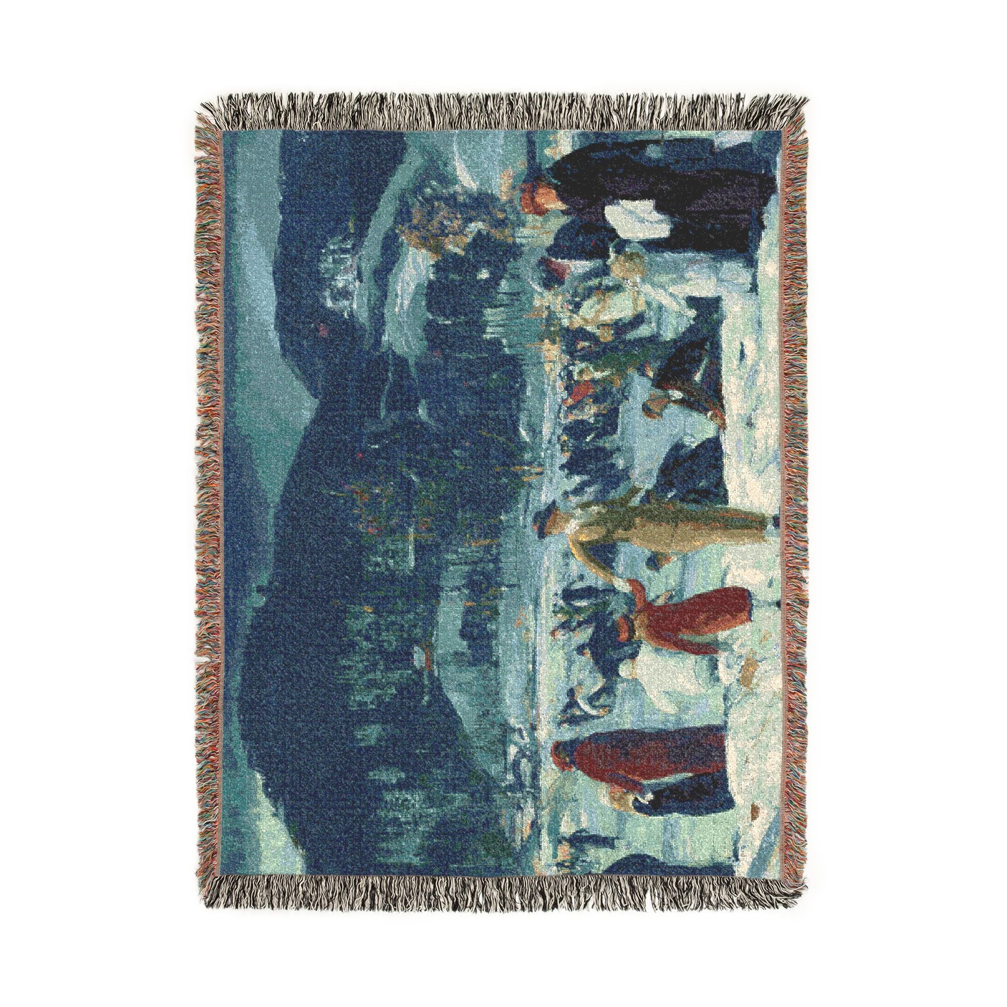 love-of-winter-george-bellows | Woven Tapestry Blanket - Image 11