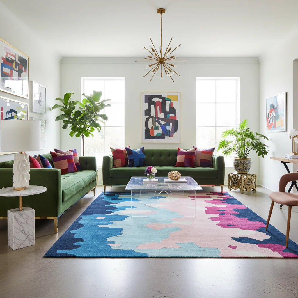 Lucid Water Vibe Hand Tufted Rug - Image 2