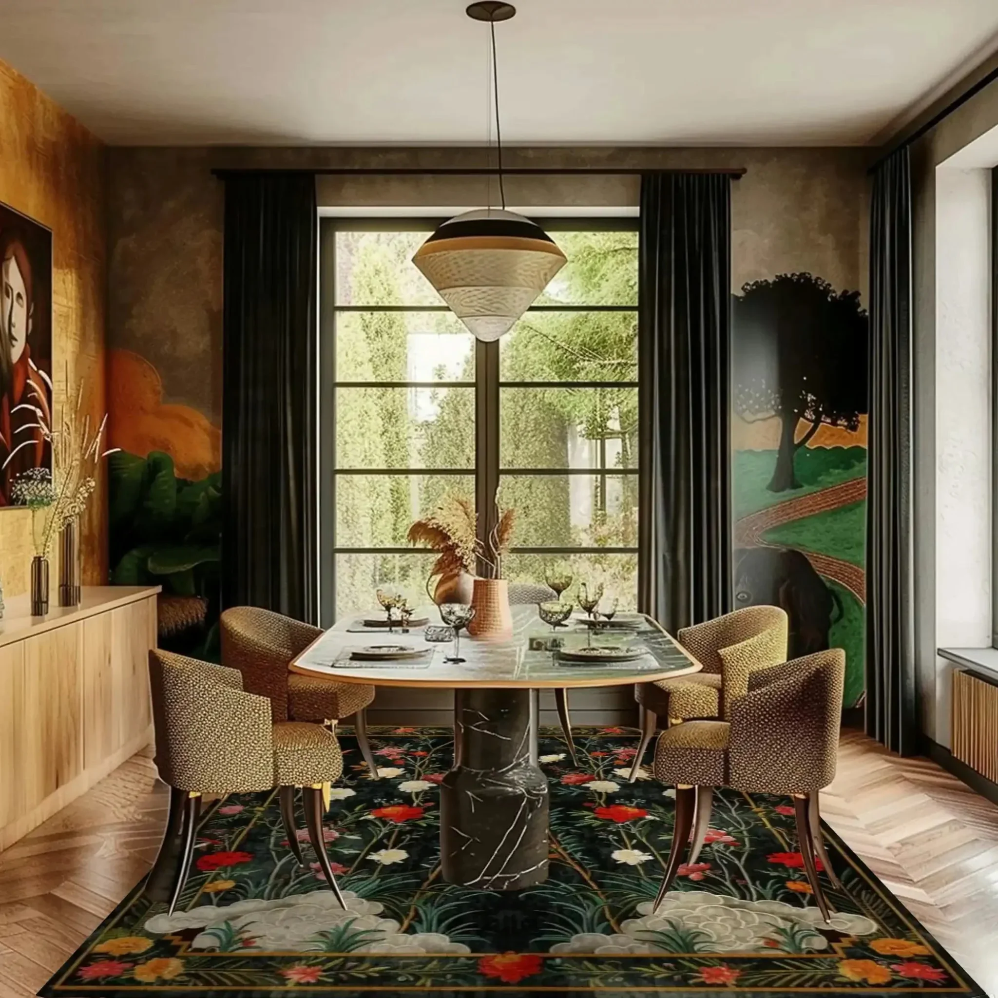 Lush Garden Retreat Hand Tufted Rug - Image 5