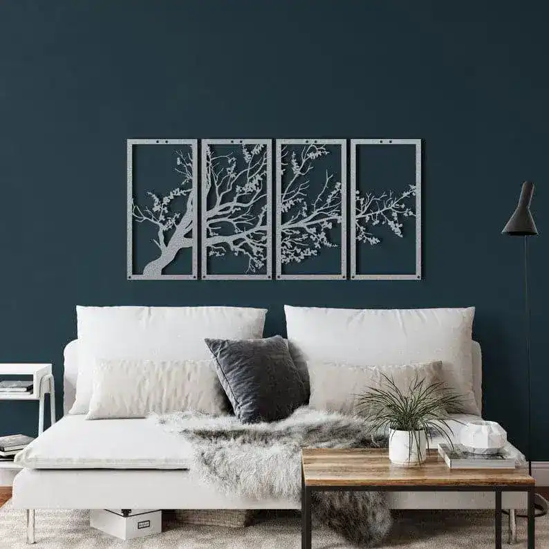 Lush Tree Metal Wall Hanging Decor - Image 2