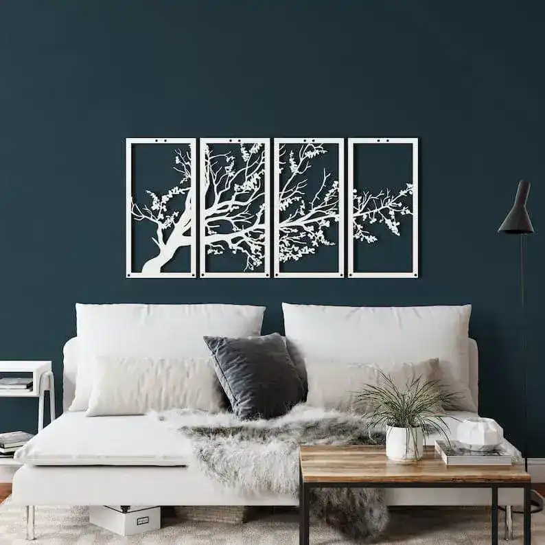 Lush Tree Metal Wall Hanging Decor - Image 6