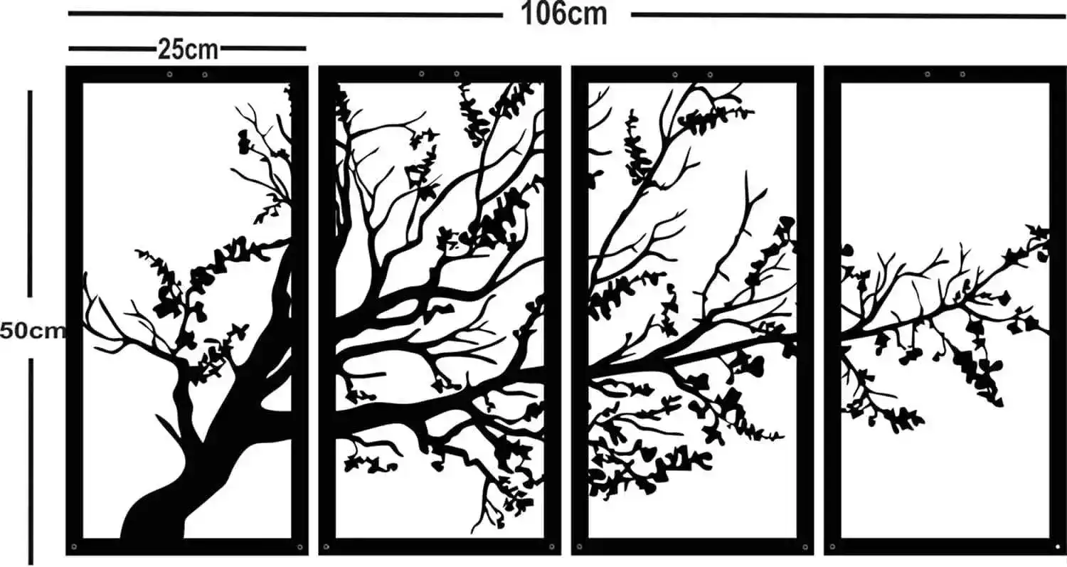 Lush Tree Metal Wall Hanging Decor - Image 7