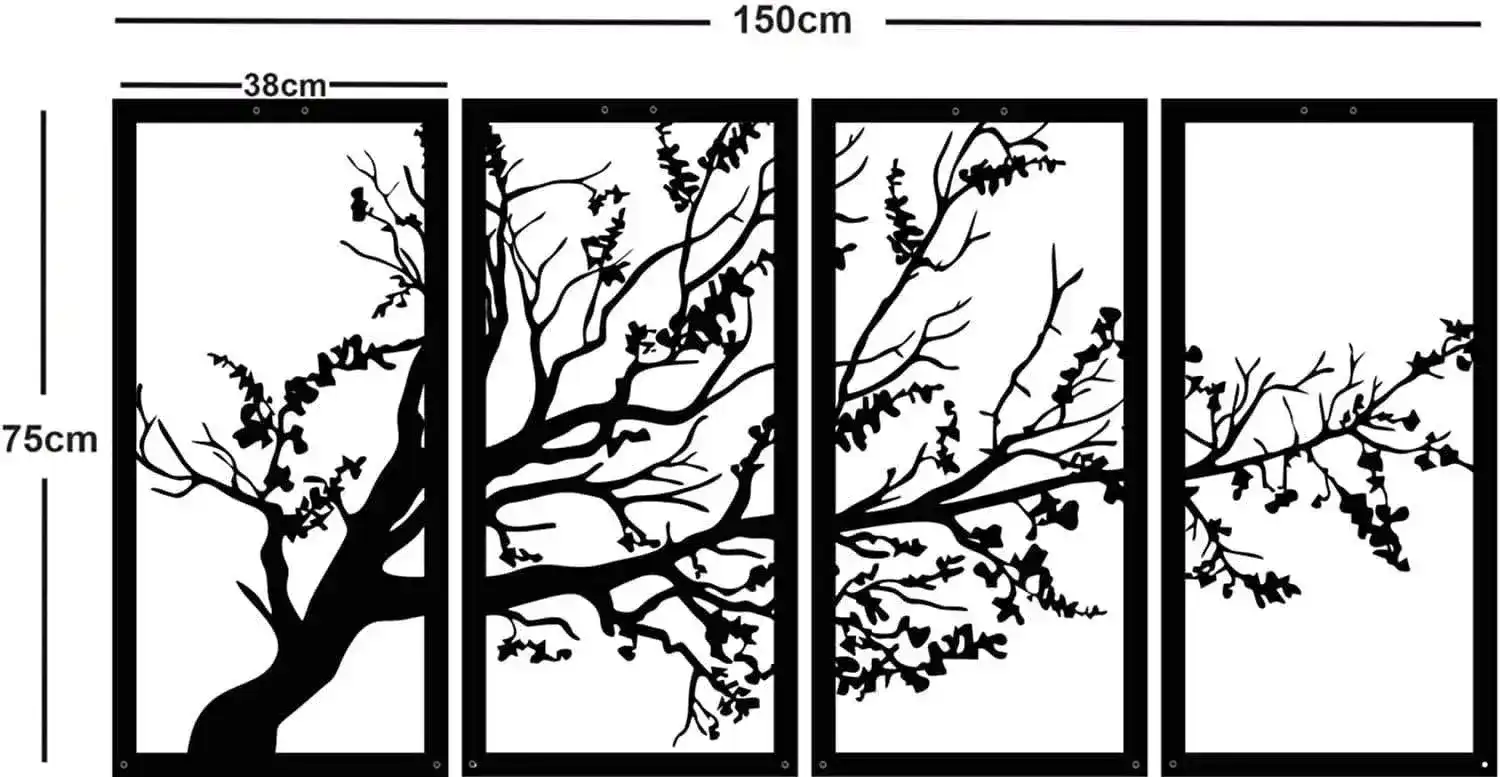 Lush Tree Metal Wall Hanging Decor - Image 9