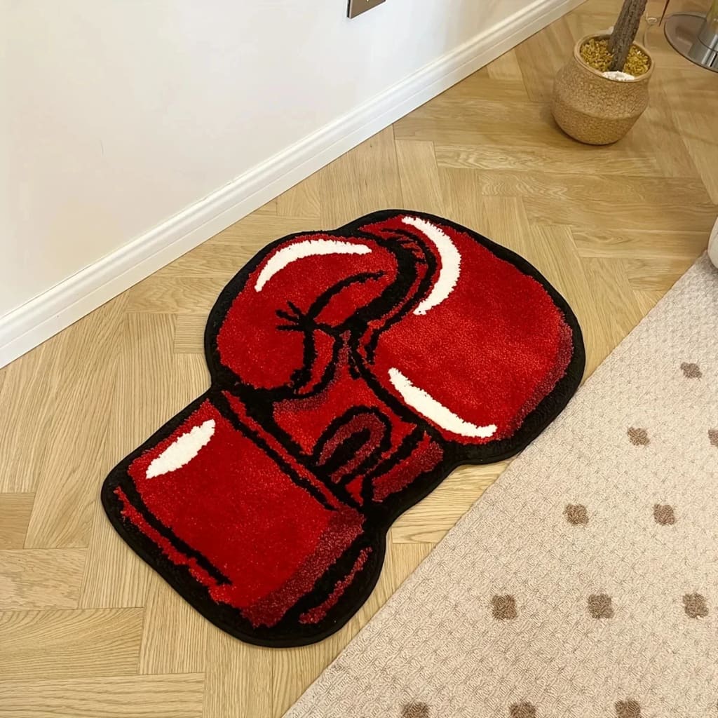 Luxe Boxing Gloves Shaped Bath Mat – Bold Statement Accent by Maia Homes - Image 6