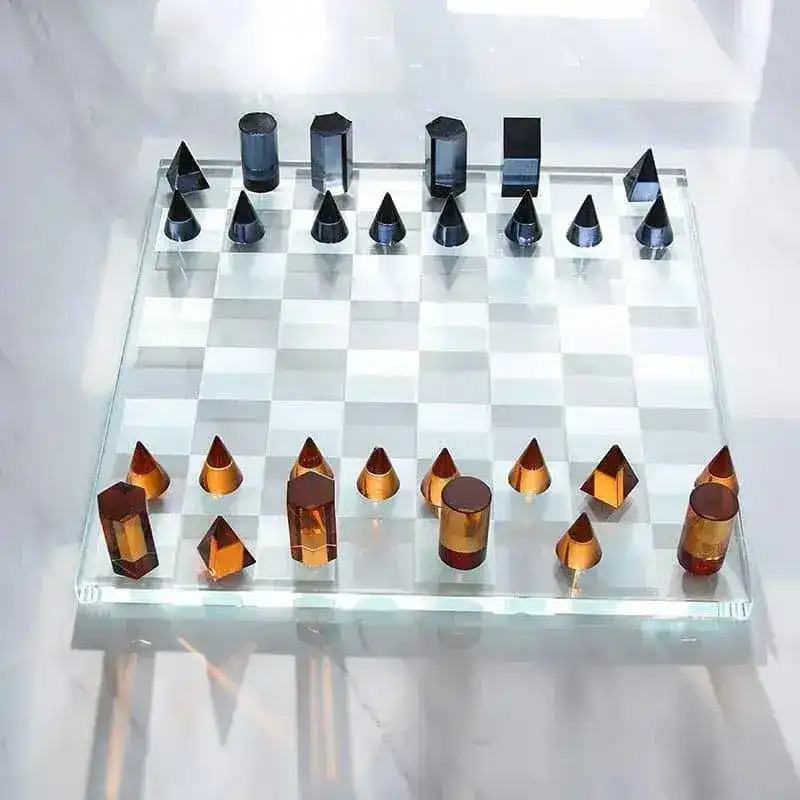 Luxurious Clear Crystal Chess Board Set - Image 5