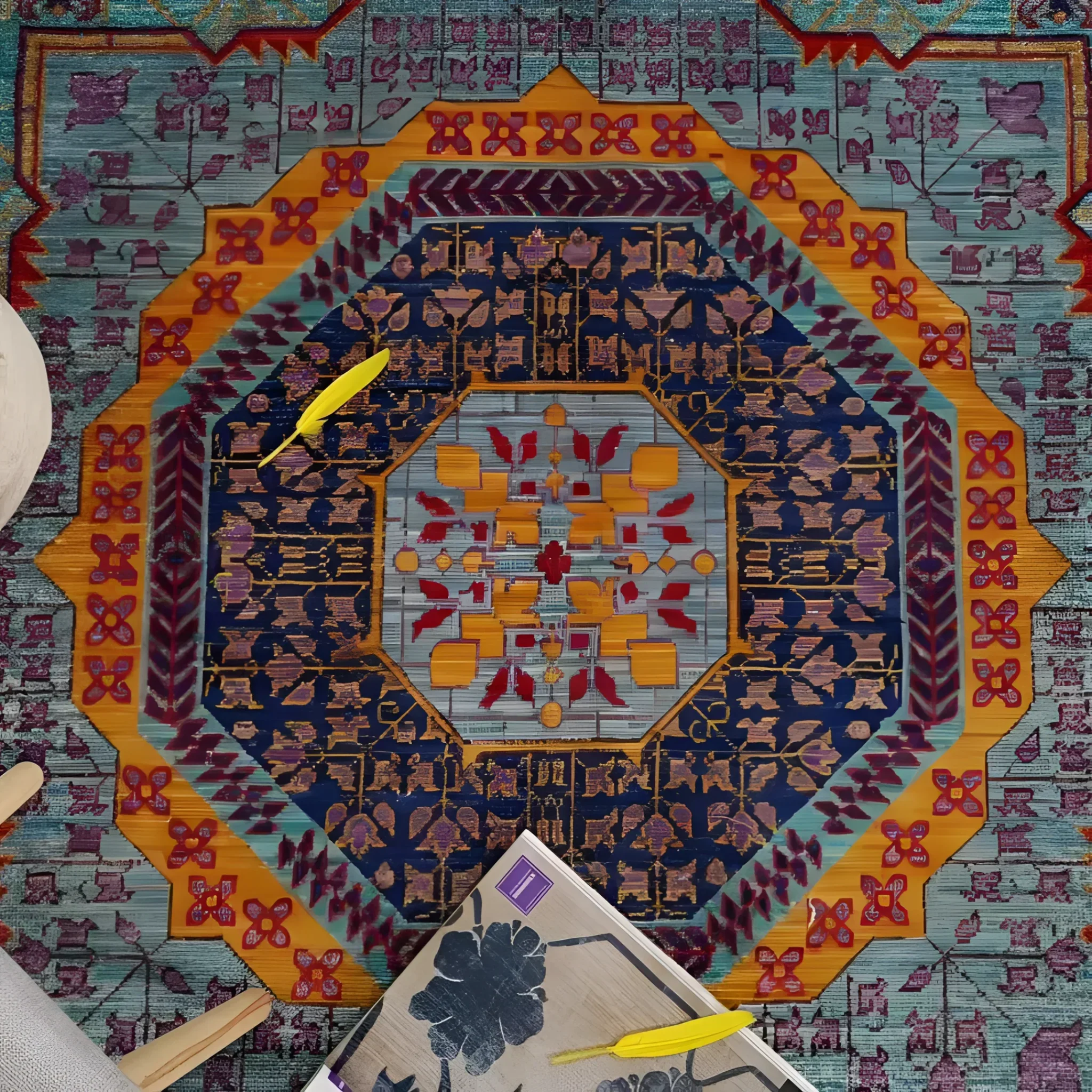 Bespoke Hand-Knotted Wool Rug - Image 5