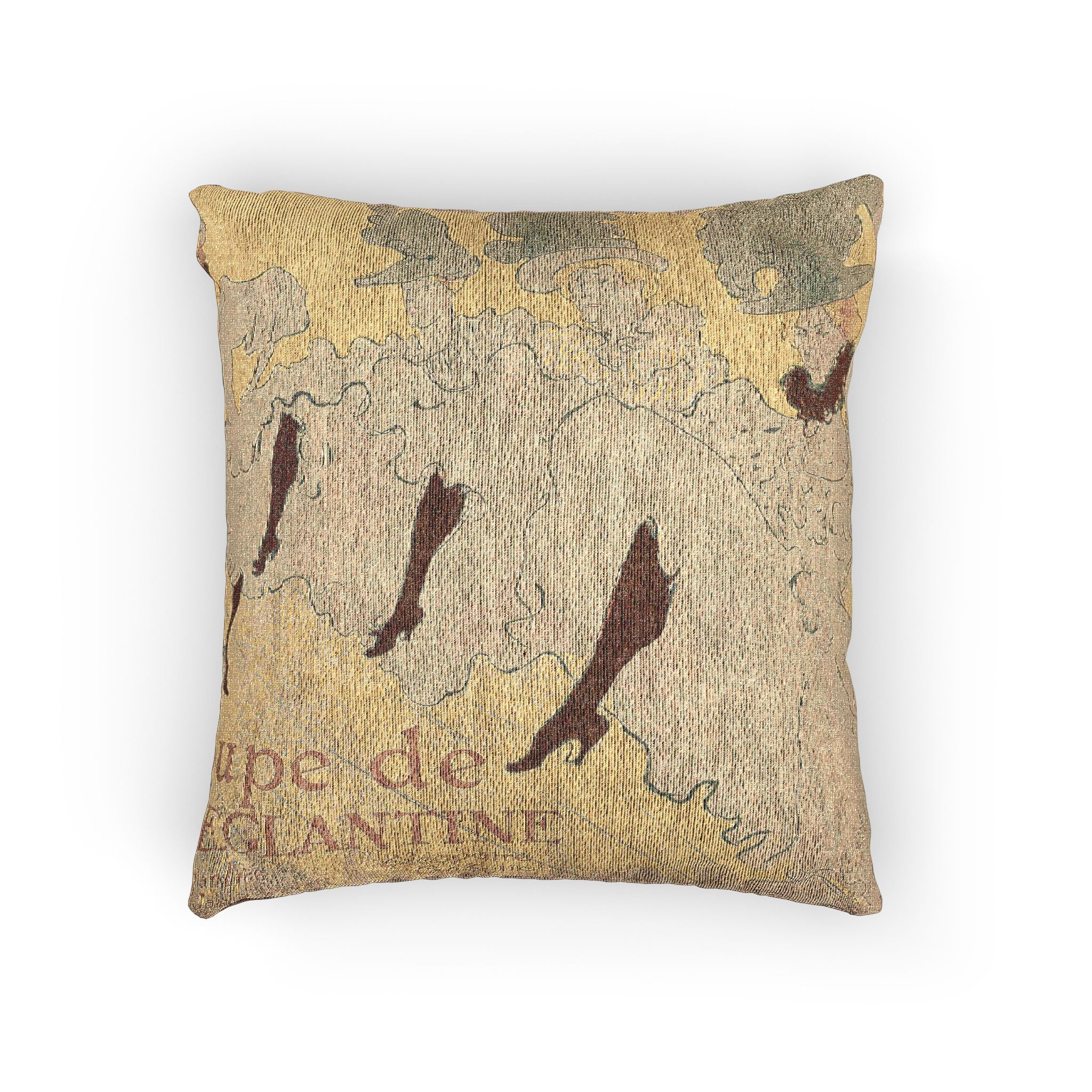 mademoiselle-eglantine-s-troupe-toulouse-lautrec | Woven Pillow