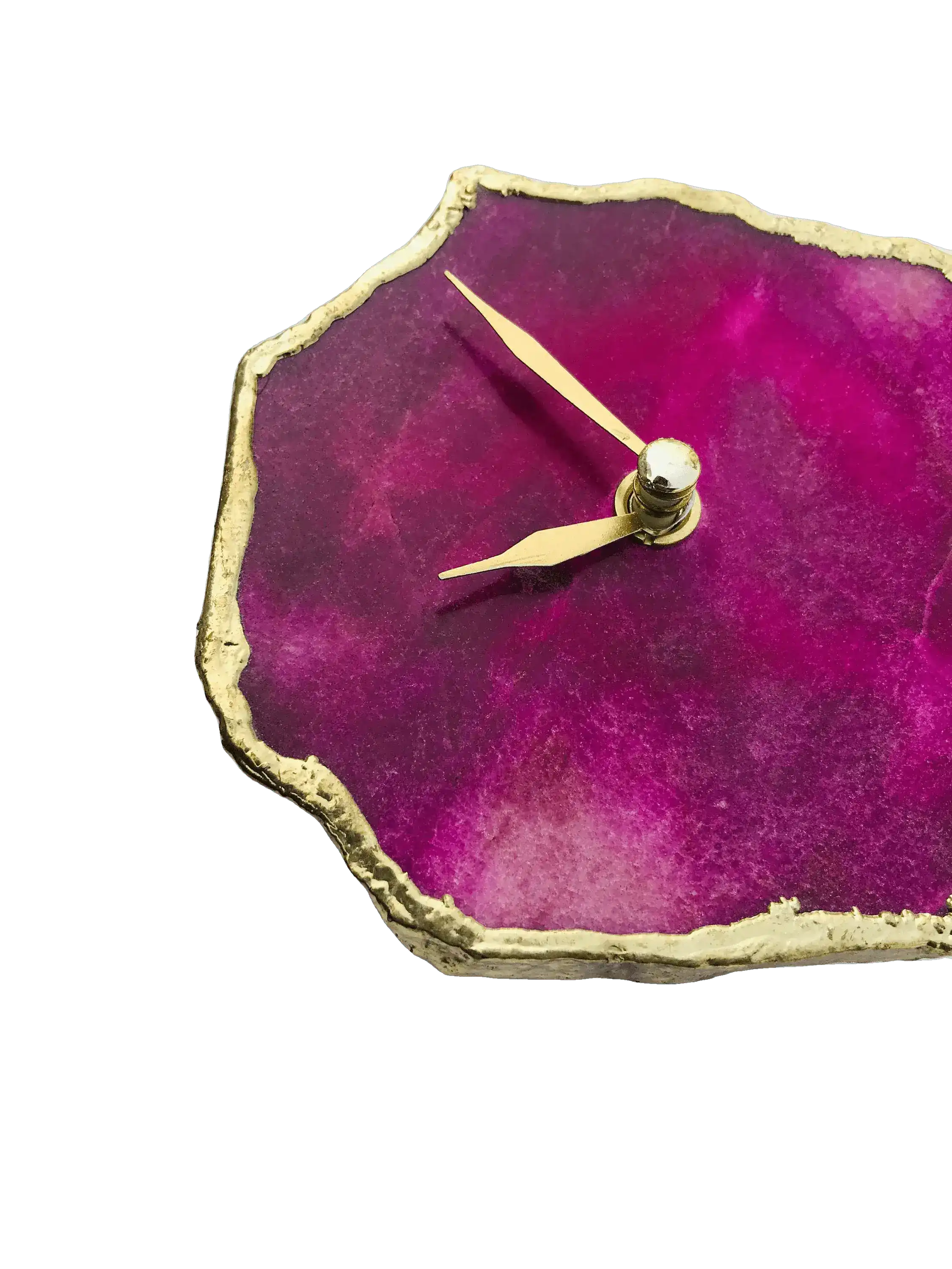 Magenta Agate Aventurine Wall and Desk Clock - Image 3