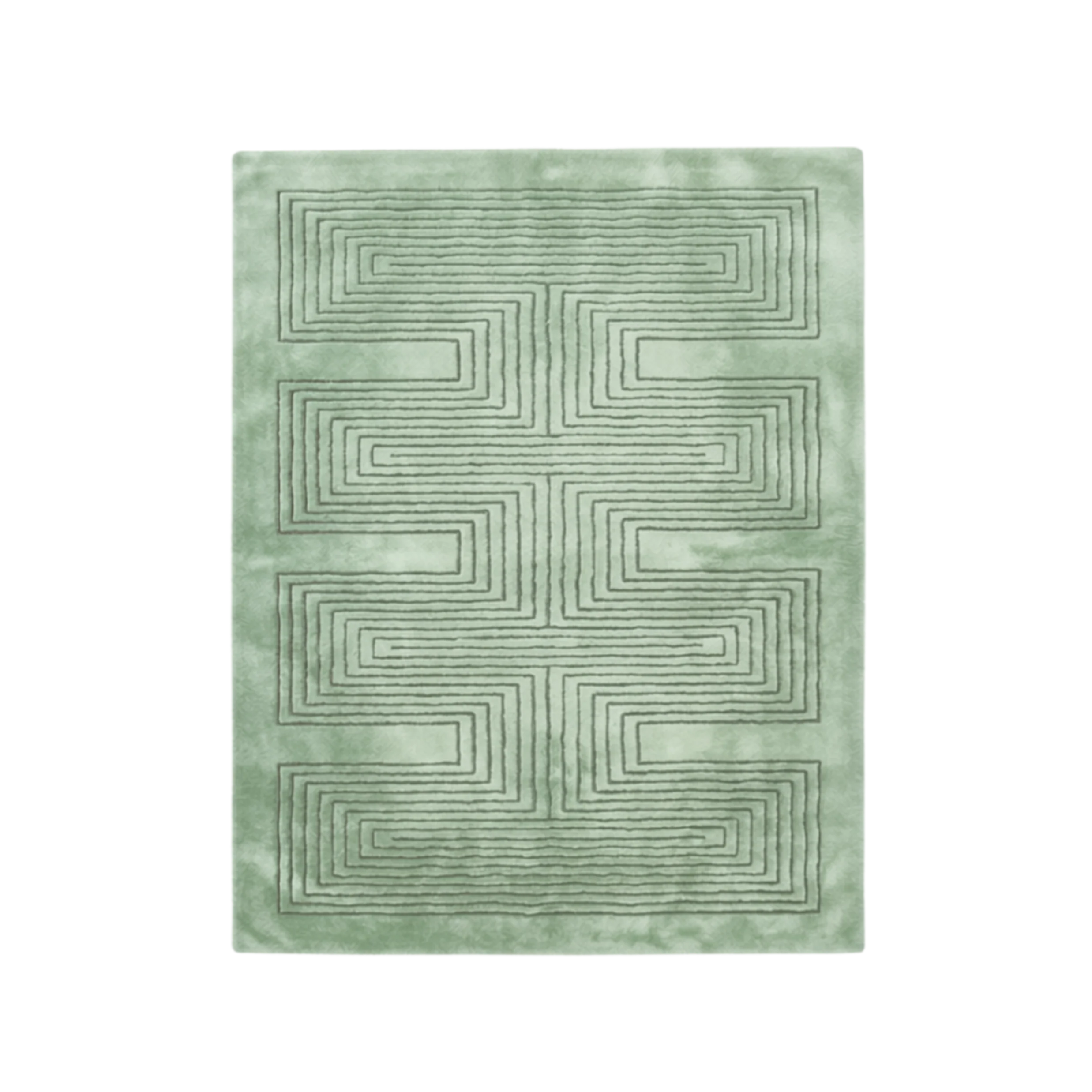 Magenta Artic Geo Modern Hand Tufted Wool Rug - Image 10