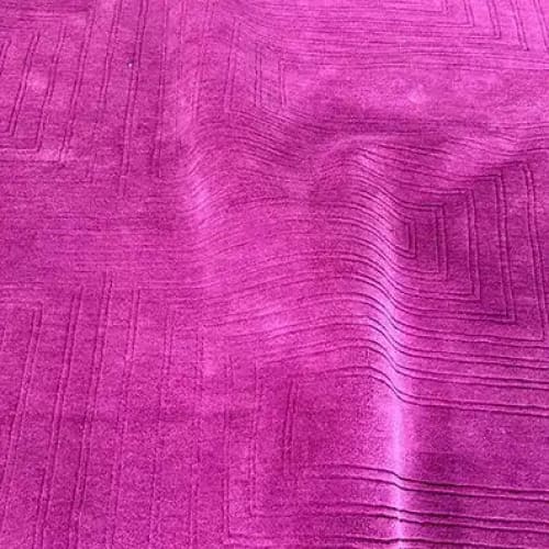 Magenta Artic Geo Modern Hand Tufted Wool Rug - Image 5