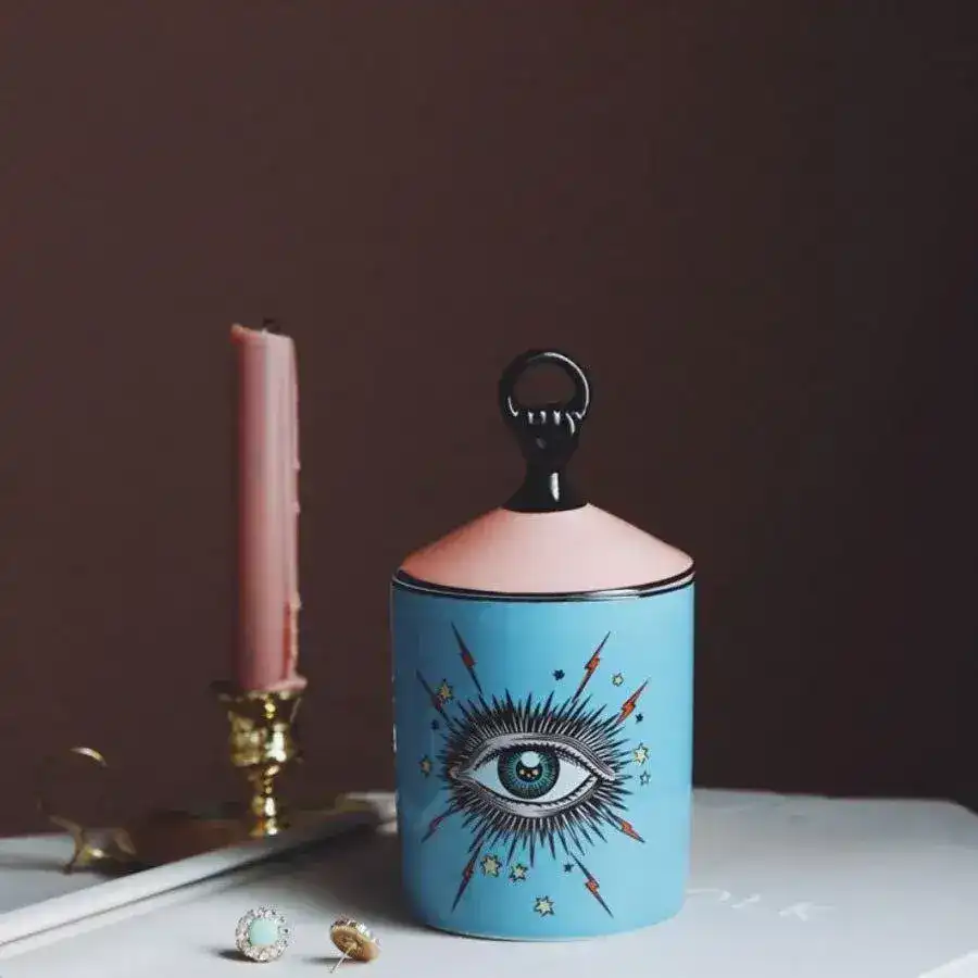 Magic Eye Aromatherapy Candle Jar with Lid - Image 10
