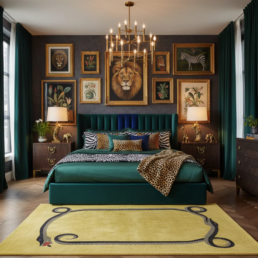 Magic Snake Gold Lush Hand Tufted Wool Rug - Image 2