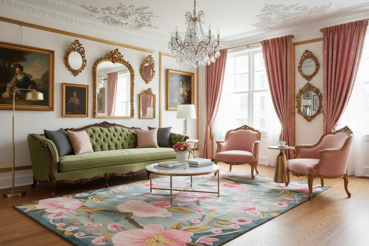 Magnolia Blossom Hand Tufted Rug - Image 3