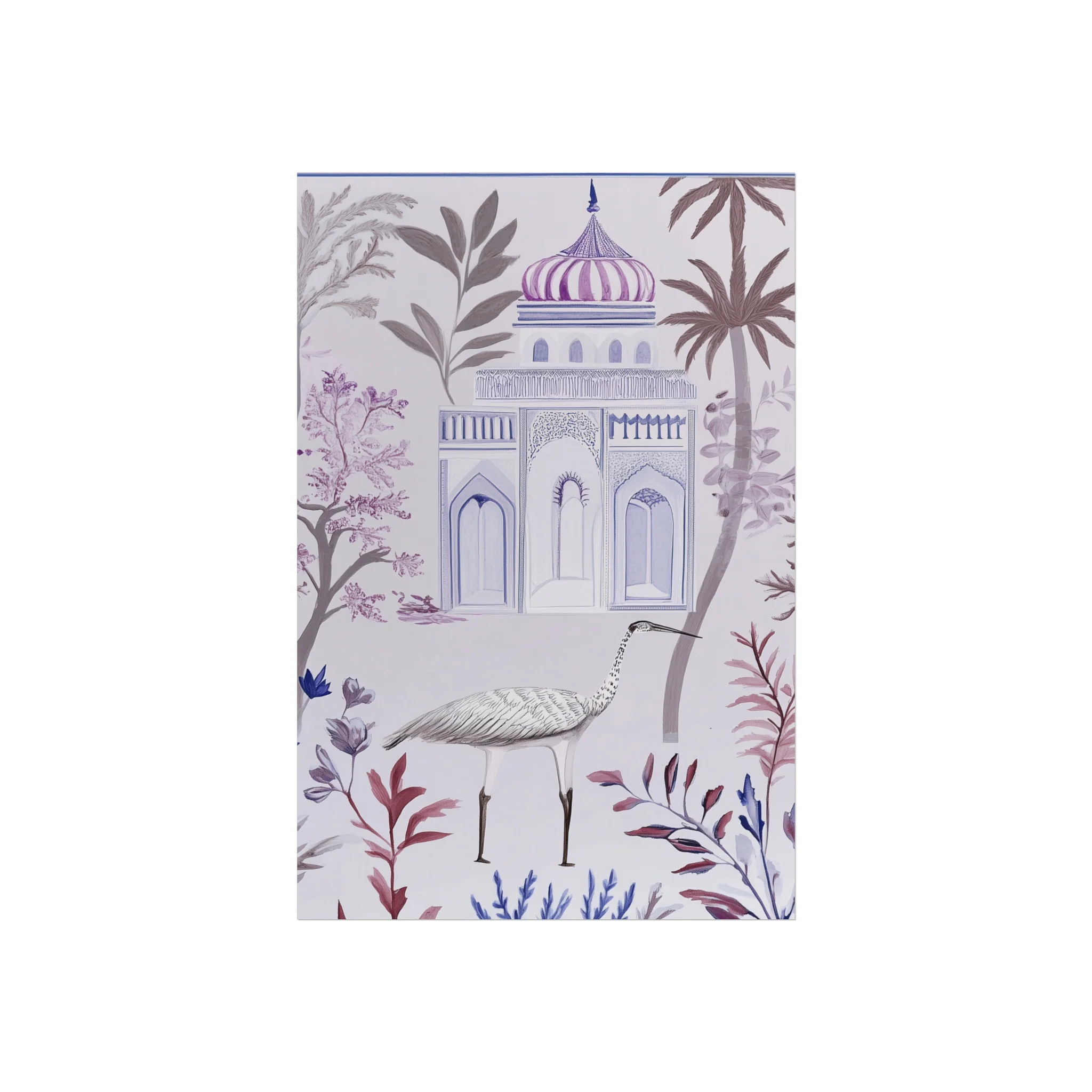 Majestic Minaret & Crane Fine Art Poster - Image 2