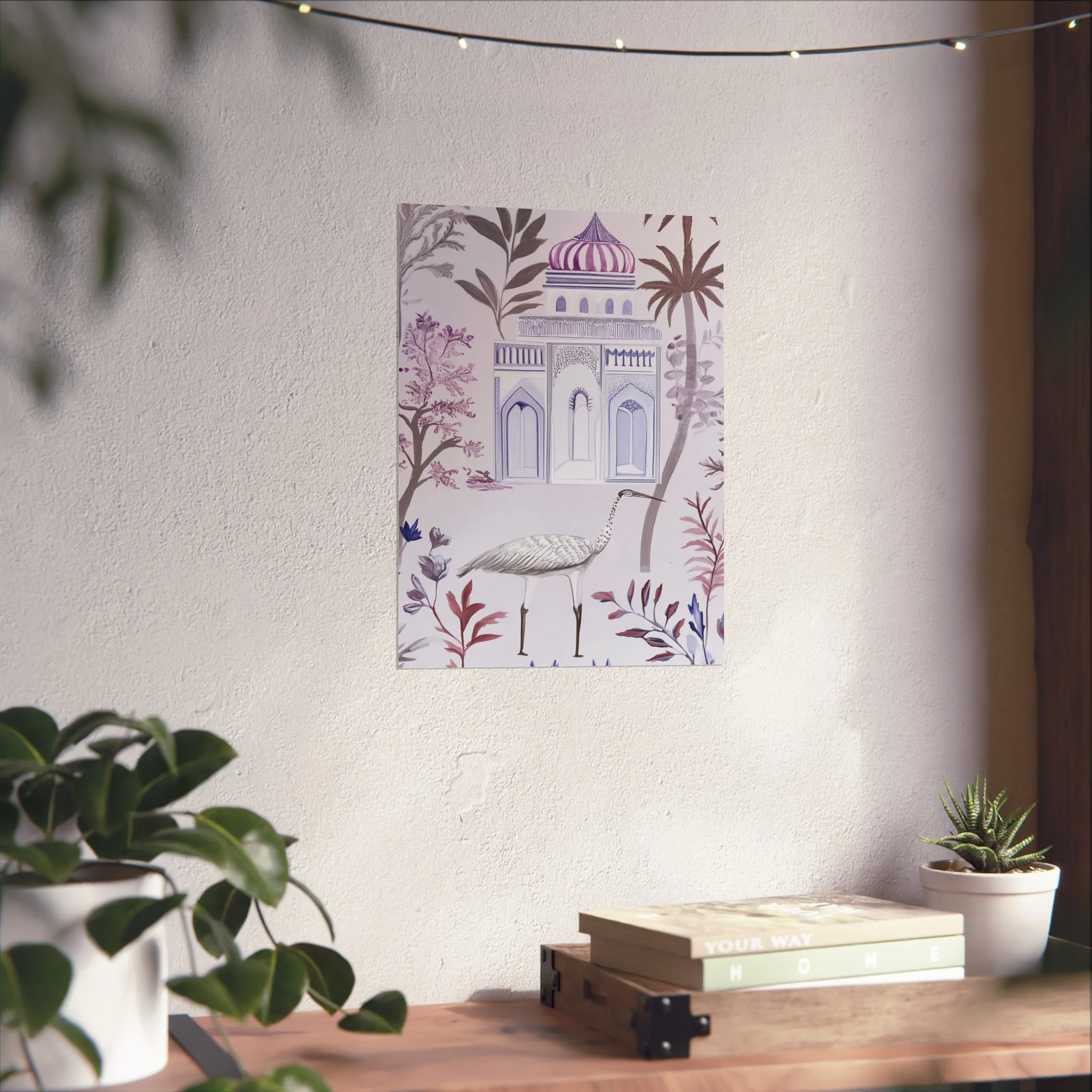 Majestic Minaret & Crane Fine Art Poster - Image 28