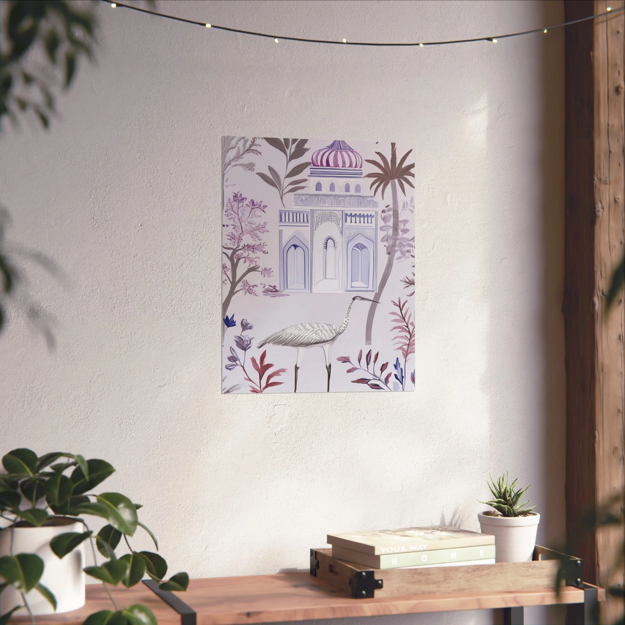 Majestic Minaret & Crane Fine Art Poster - Image 32