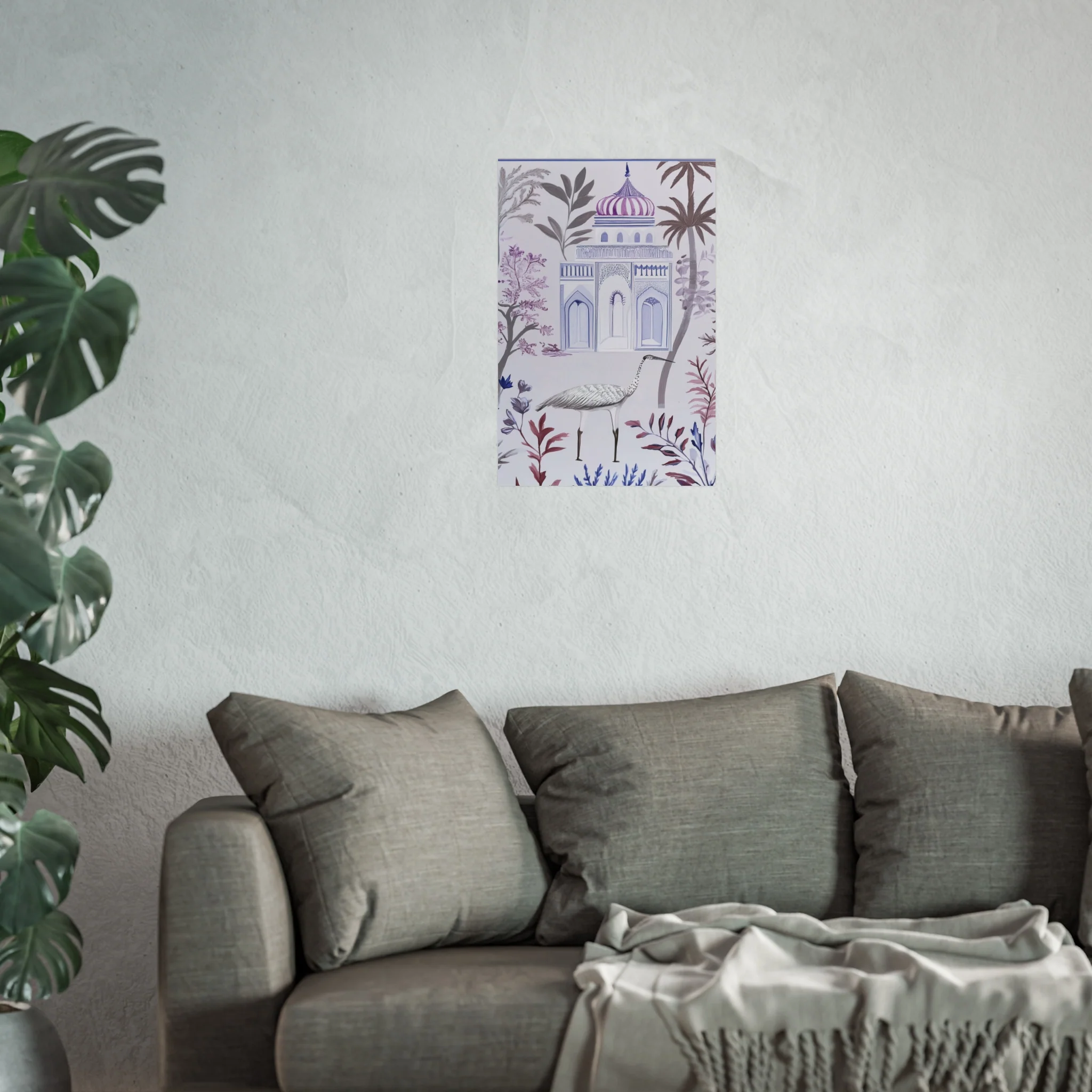Majestic Minaret & Crane Fine Art Poster - Image 33