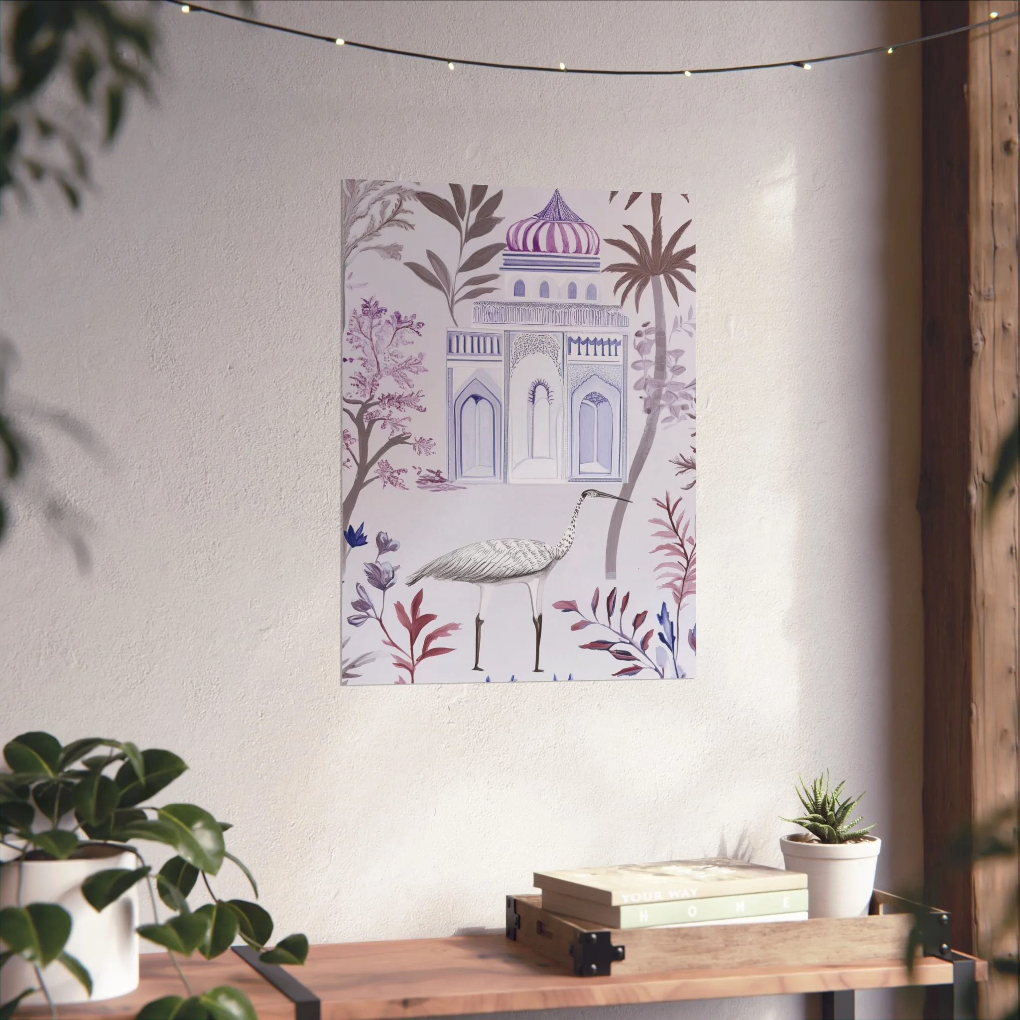 Majestic Minaret & Crane Fine Art Poster - Image 36