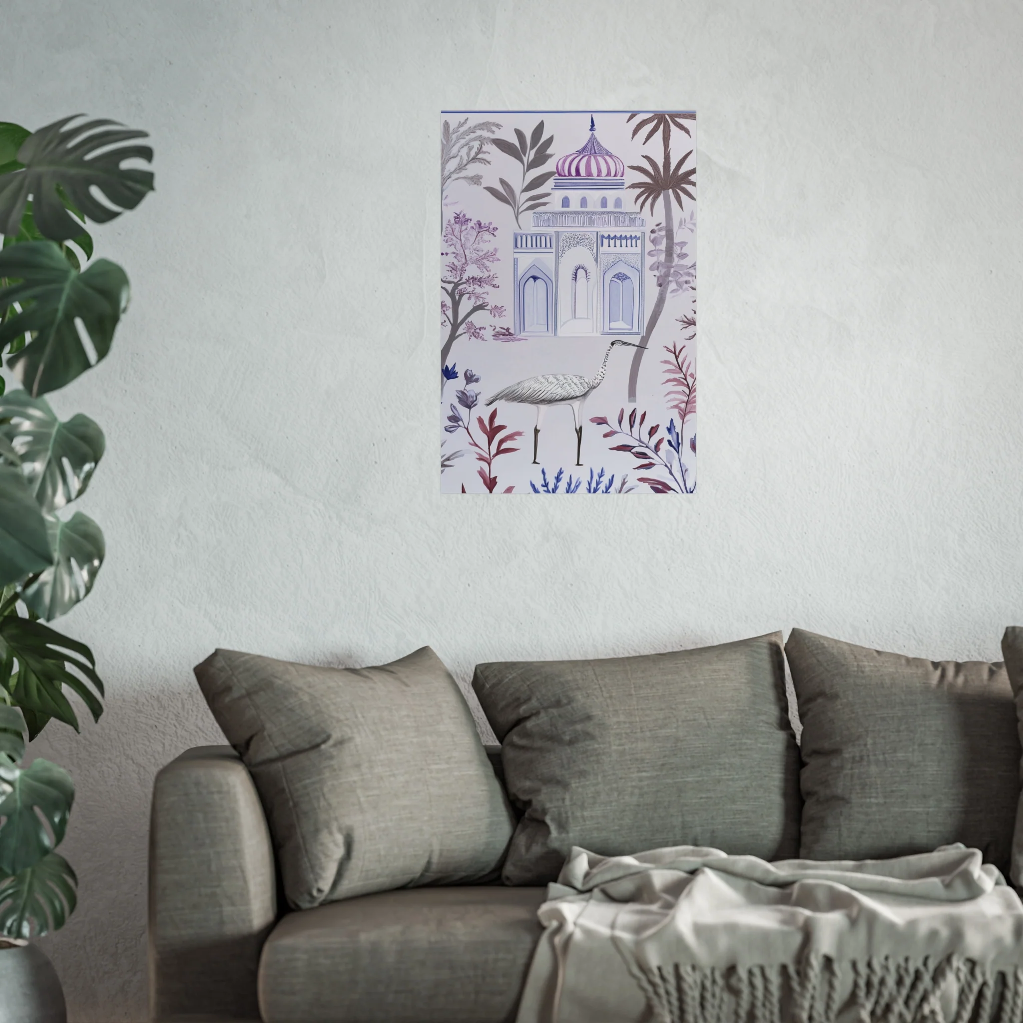 Majestic Minaret & Crane Fine Art Poster - Image 37