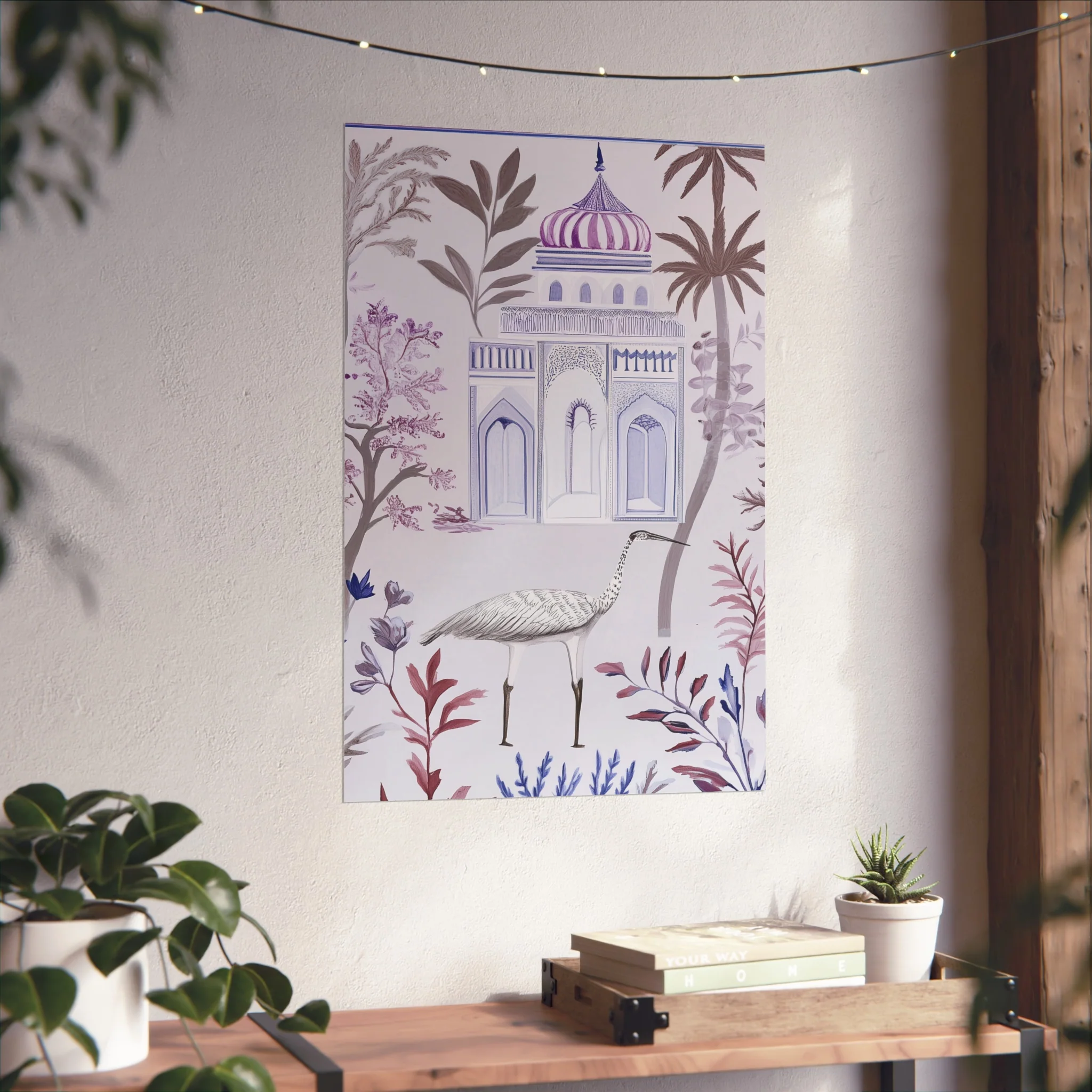 Majestic Minaret & Crane Fine Art Poster - Image 38