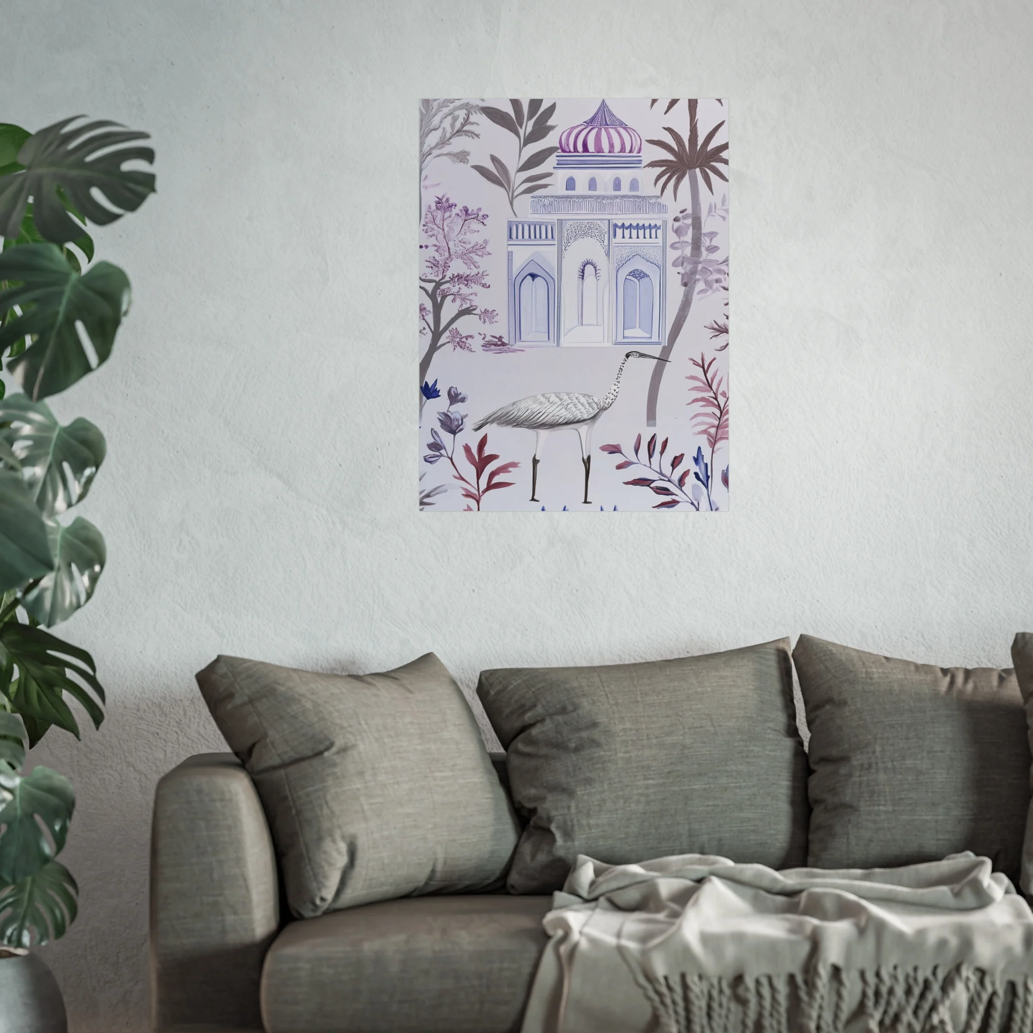 Majestic Minaret & Crane Fine Art Poster - Image 41