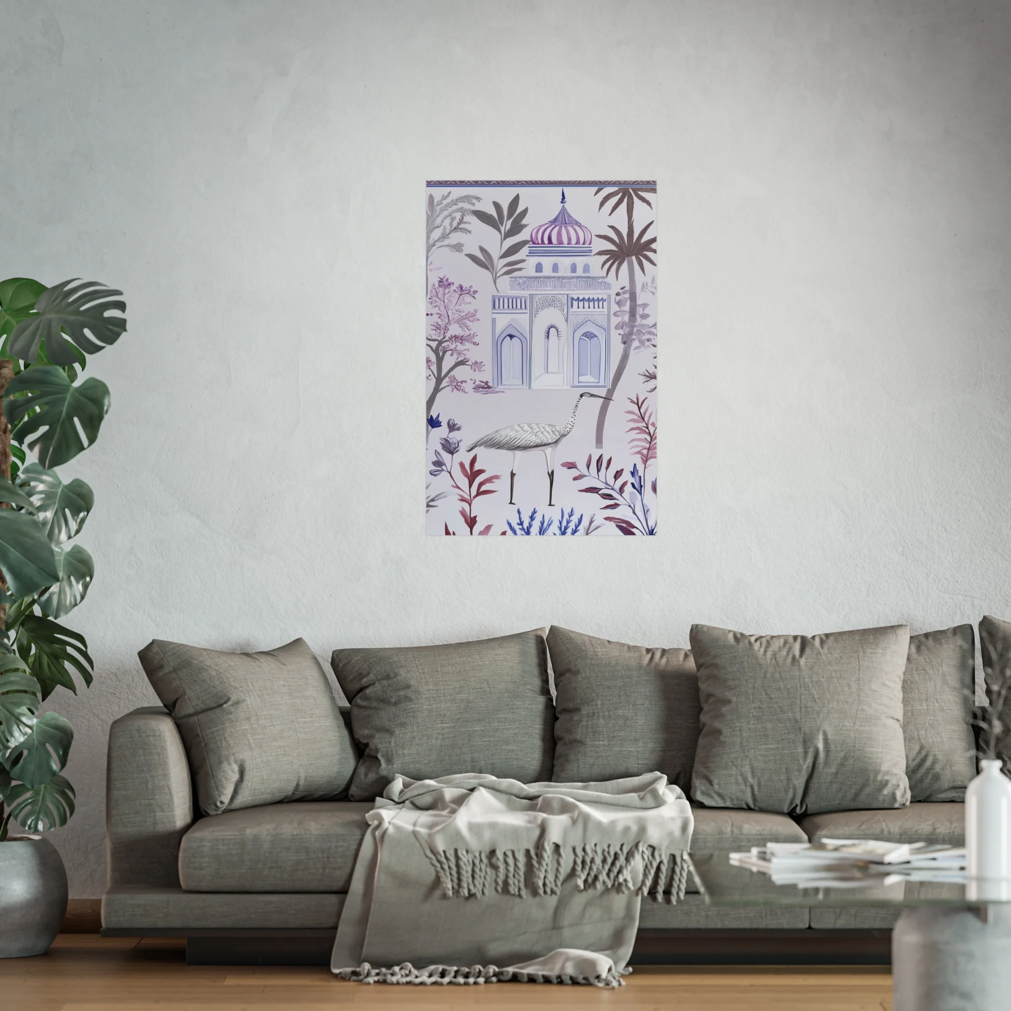 Majestic Minaret & Crane Fine Art Poster - Image 45