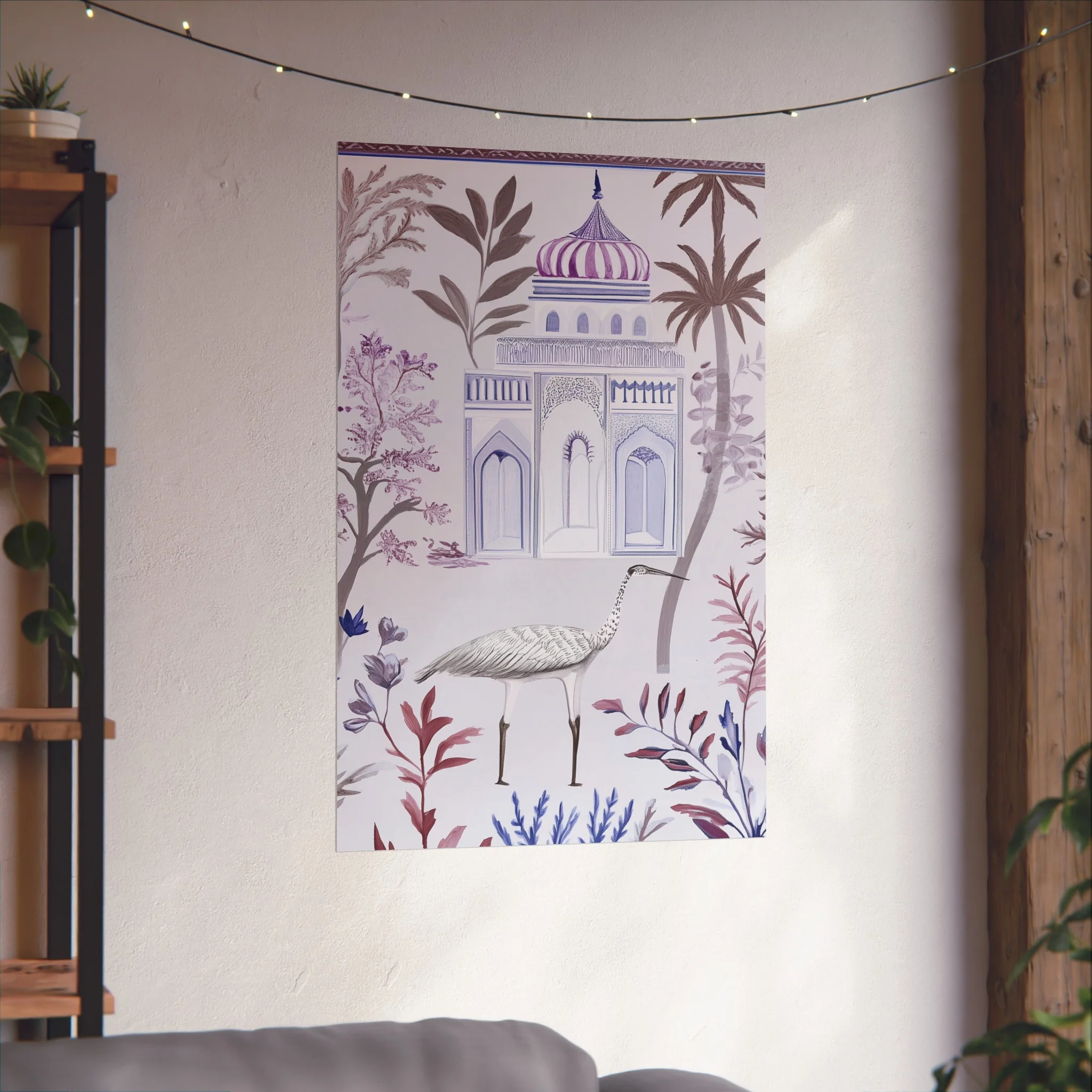 Majestic Minaret & Crane Fine Art Poster - Image 46