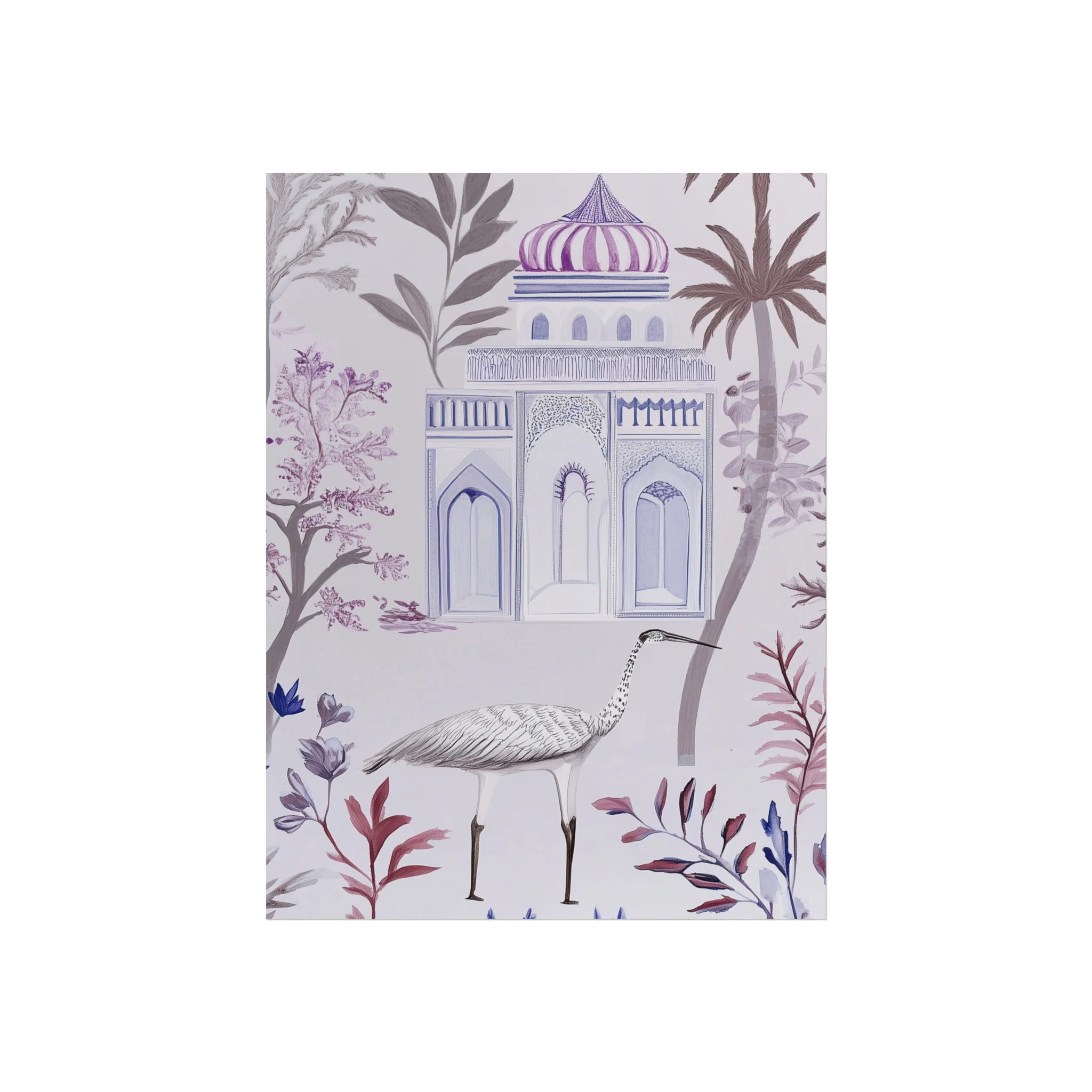 Majestic Minaret & Crane Fine Art Poster - Image 6