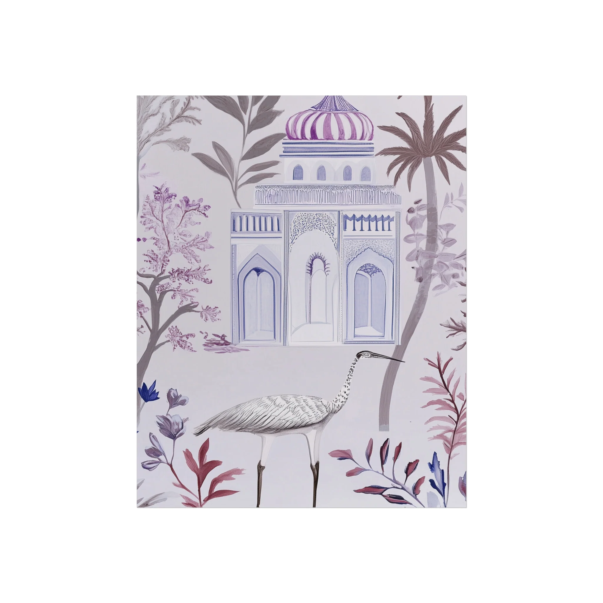 Majestic Minaret & Crane Fine Art Poster - Image 8
