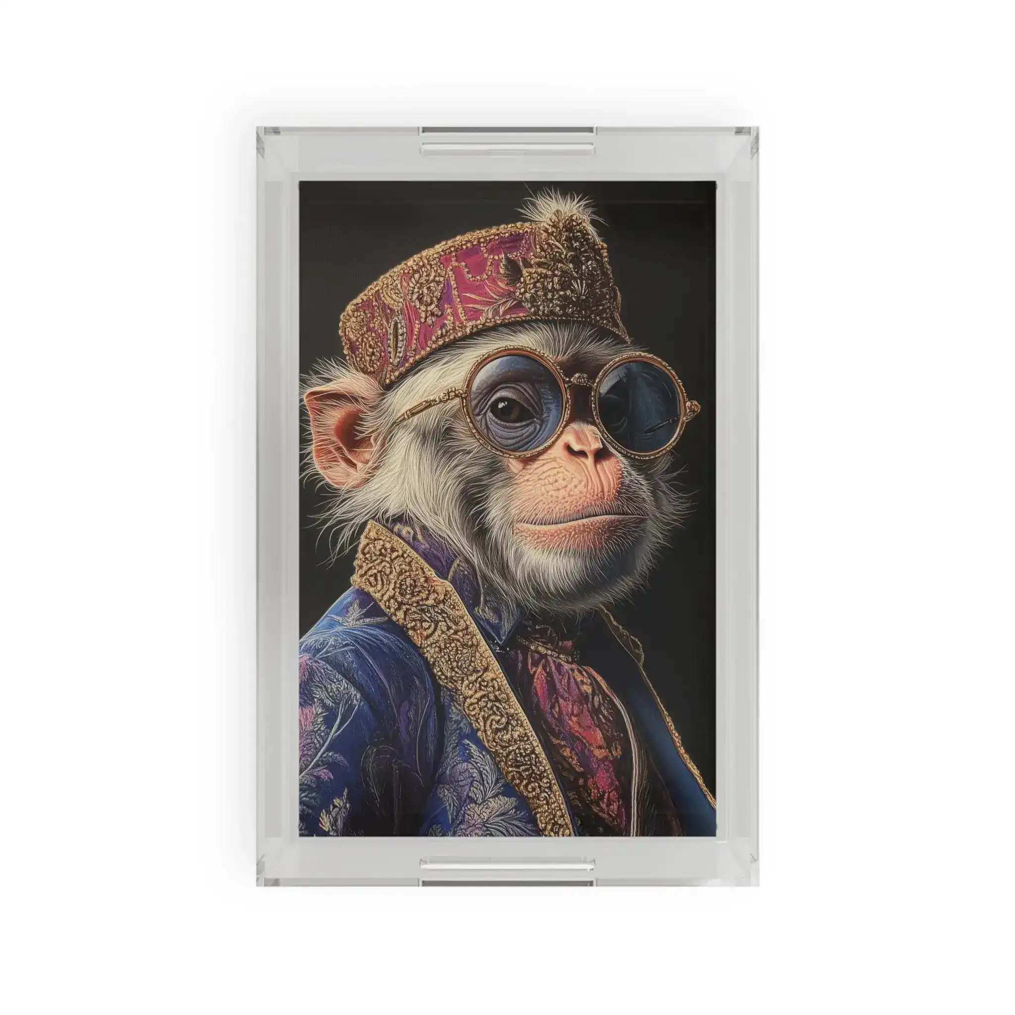 Majestic Monarch Regal Monkey Serving Tray