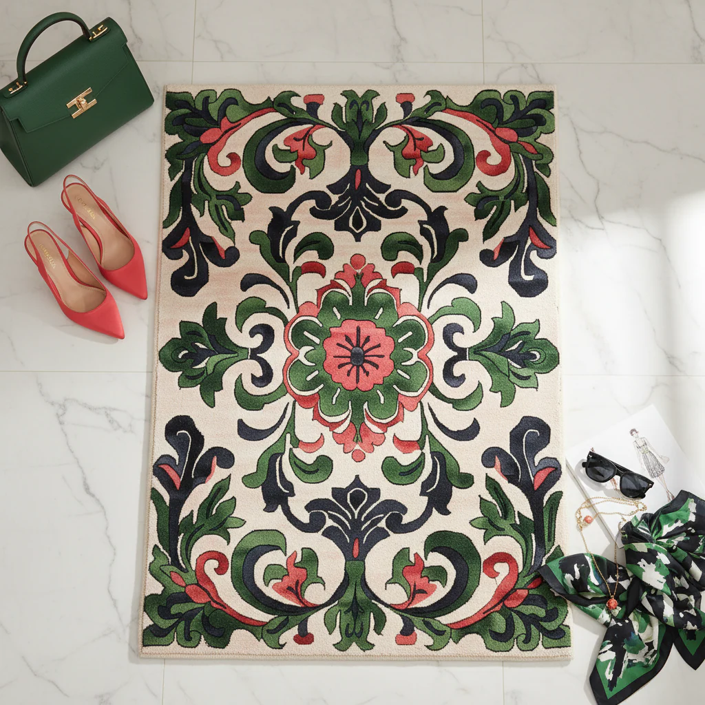 Palatial Blooms Hand Tufted Rug - Image 2