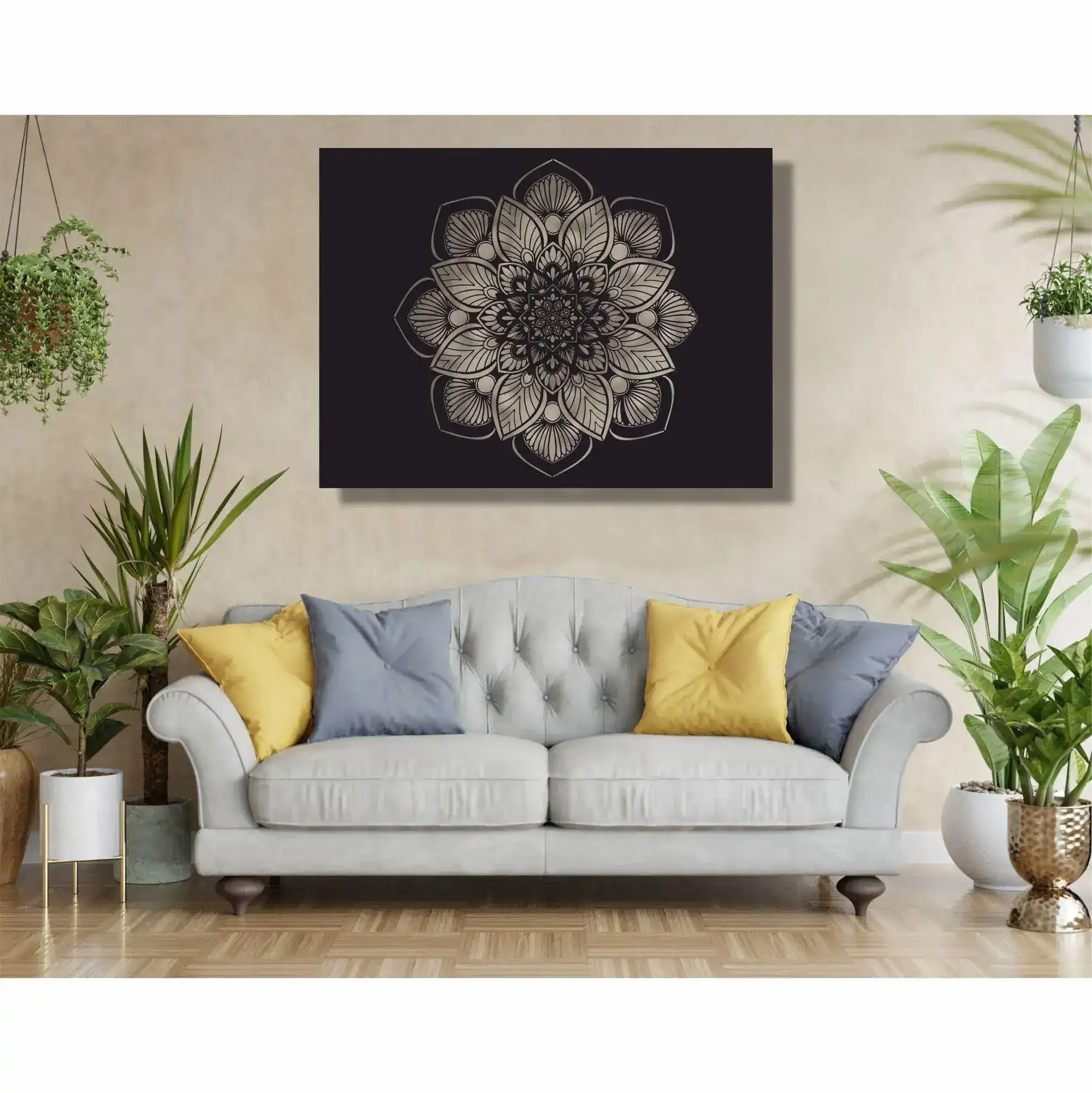 Mandala Art Metal Wall Hanging Decor - Image 3