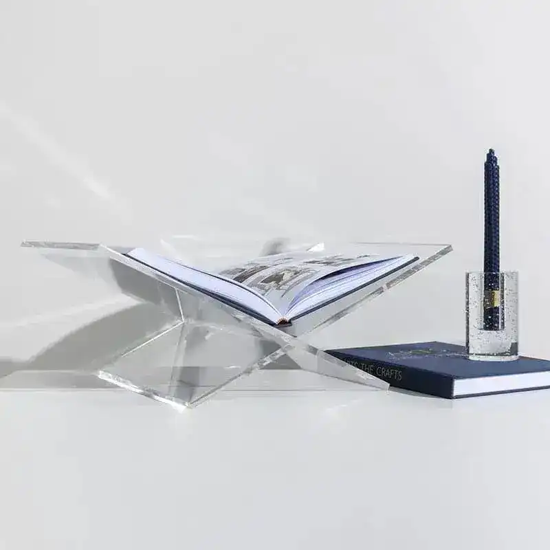 Marble and Acrylic Magazine Rack - Image 3